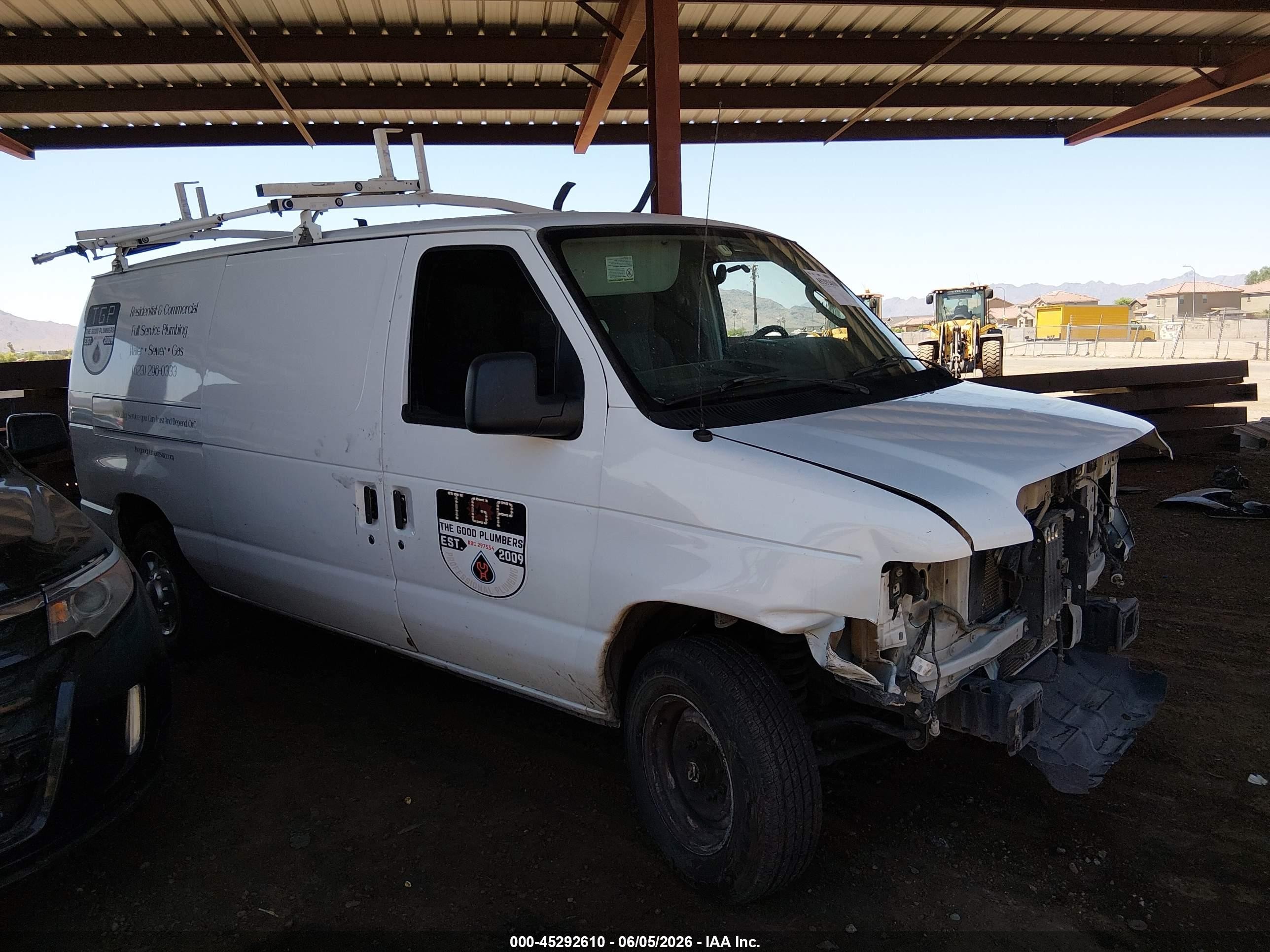 2010 Ford E-150 Commercial/recreational White vin: 1FTNE1EW9ADA98322