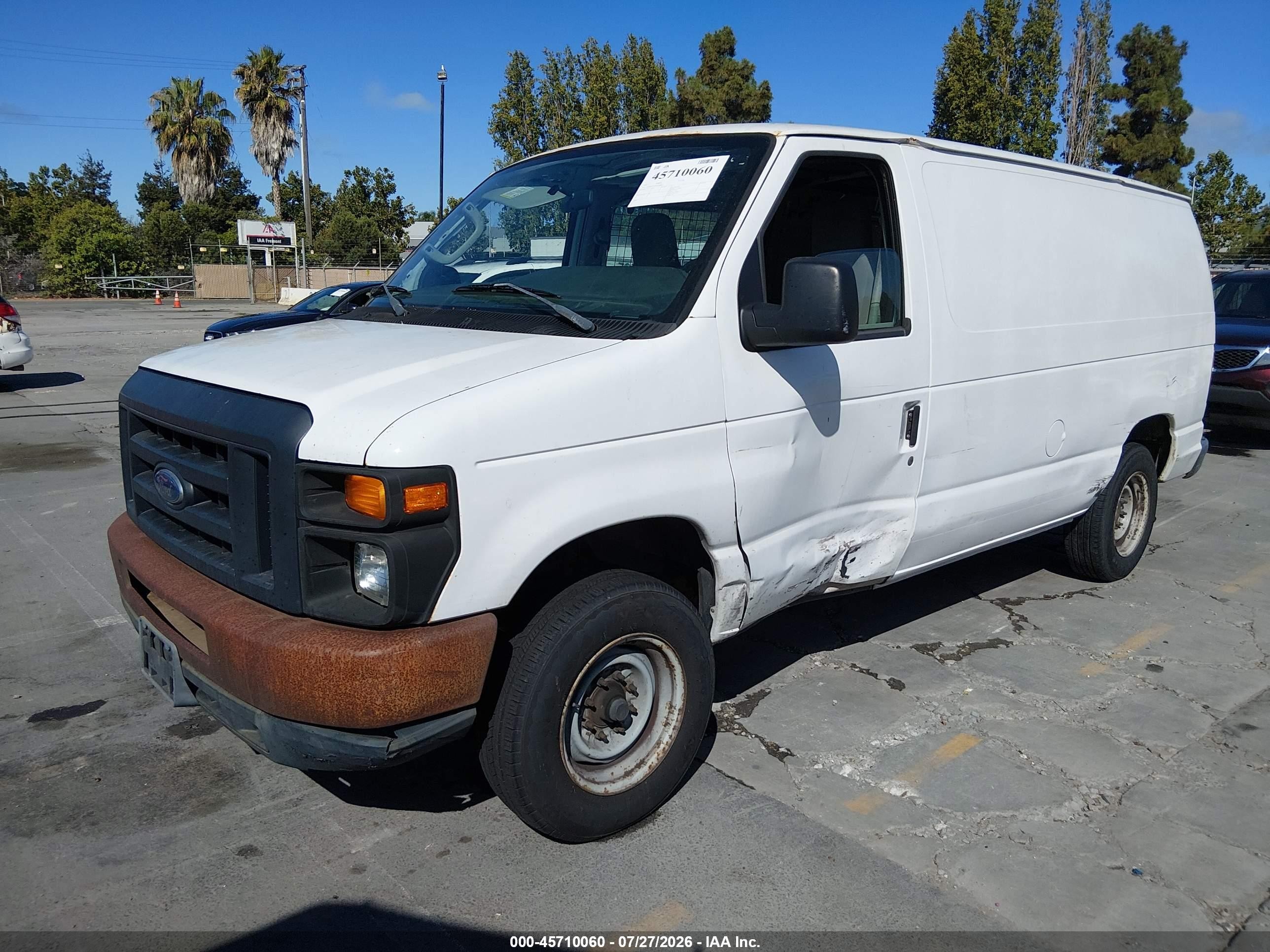 2013 Ford E-150 Commercial White vin: 1FTNE1EW9DDA98812