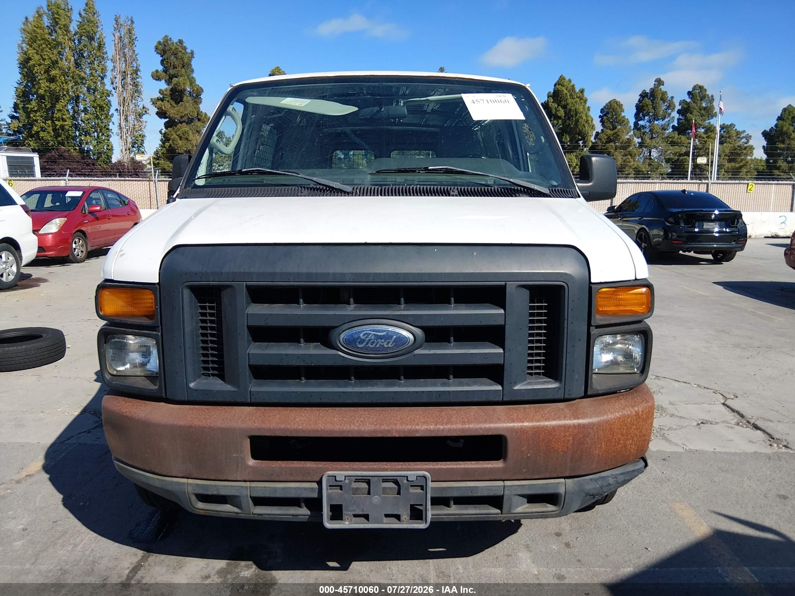 2013 Ford E-150 Commercial White vin: 1FTNE1EW9DDA98812