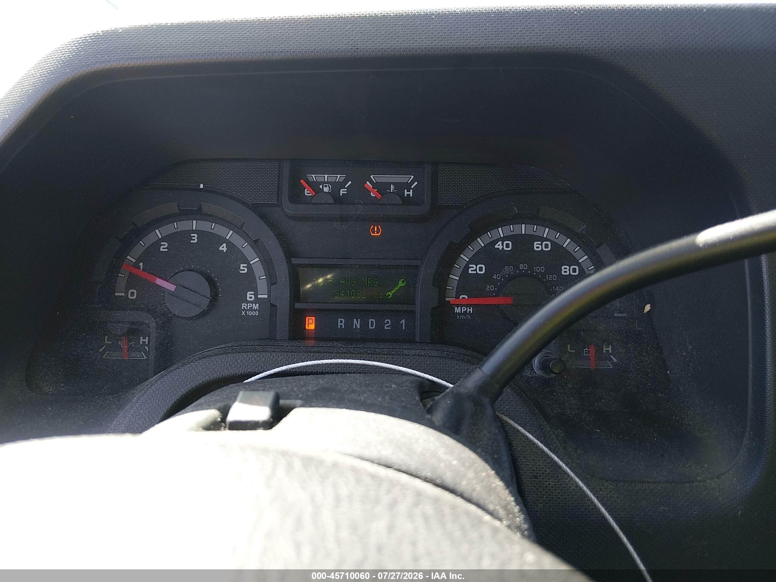 2013 Ford E-150 Commercial White vin: 1FTNE1EW9DDA98812