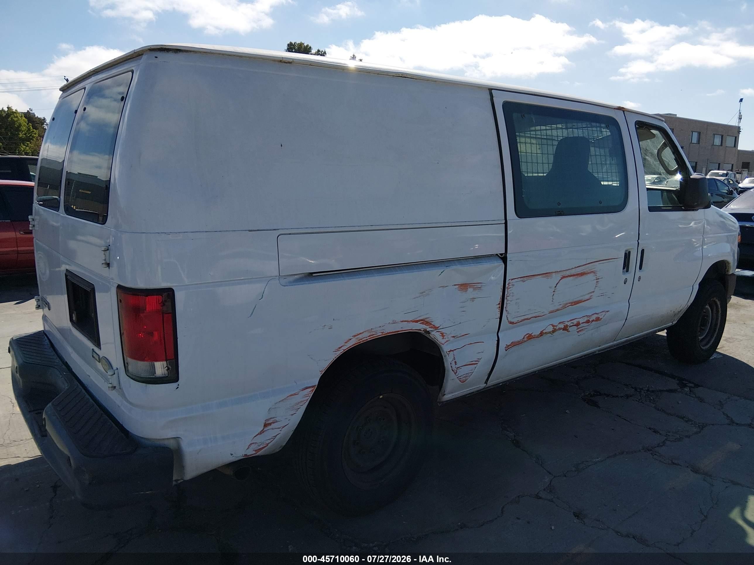2013 Ford E-150 Commercial White vin: 1FTNE1EW9DDA98812