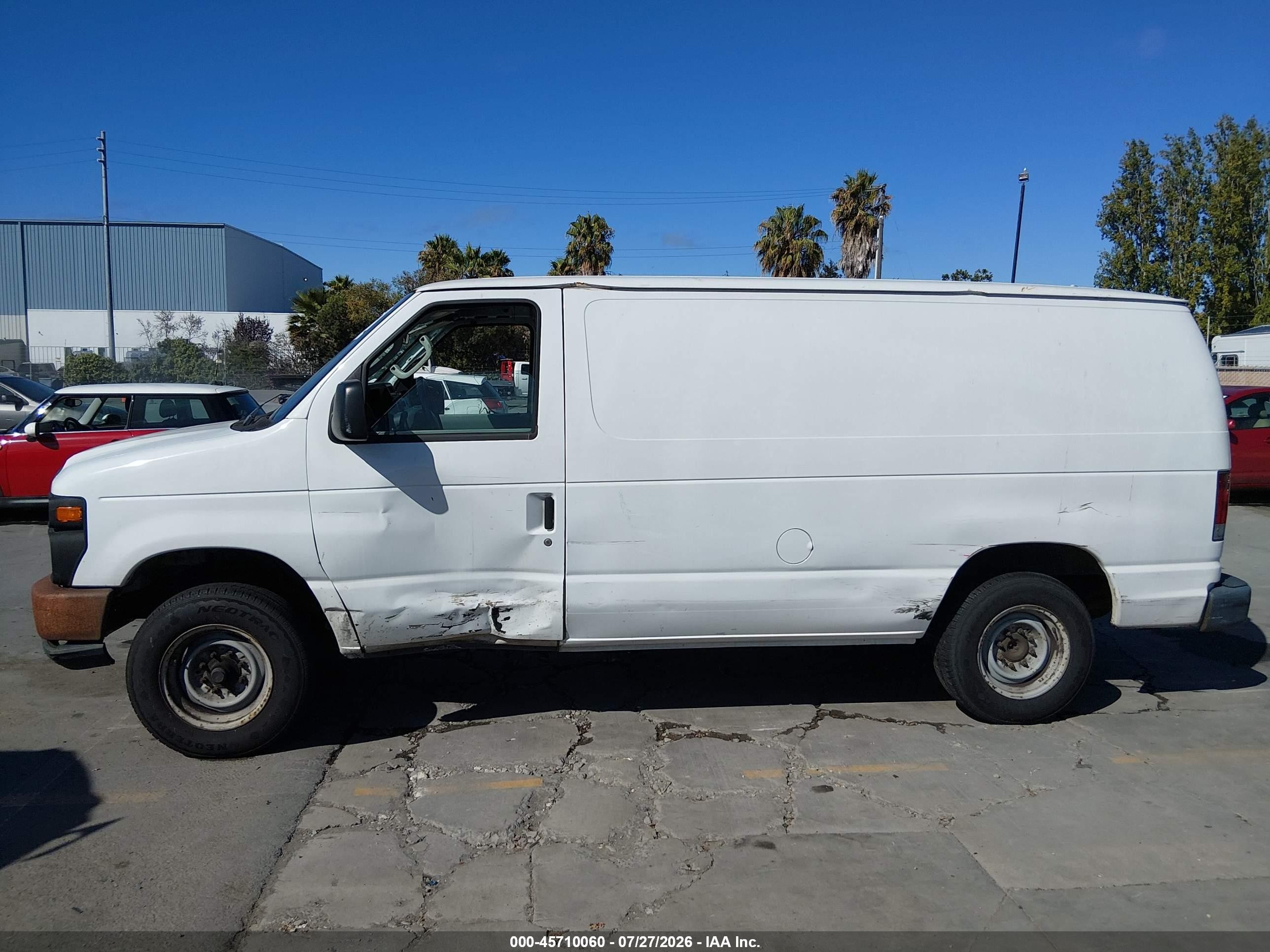 2013 Ford E-150 Commercial White vin: 1FTNE1EW9DDA98812