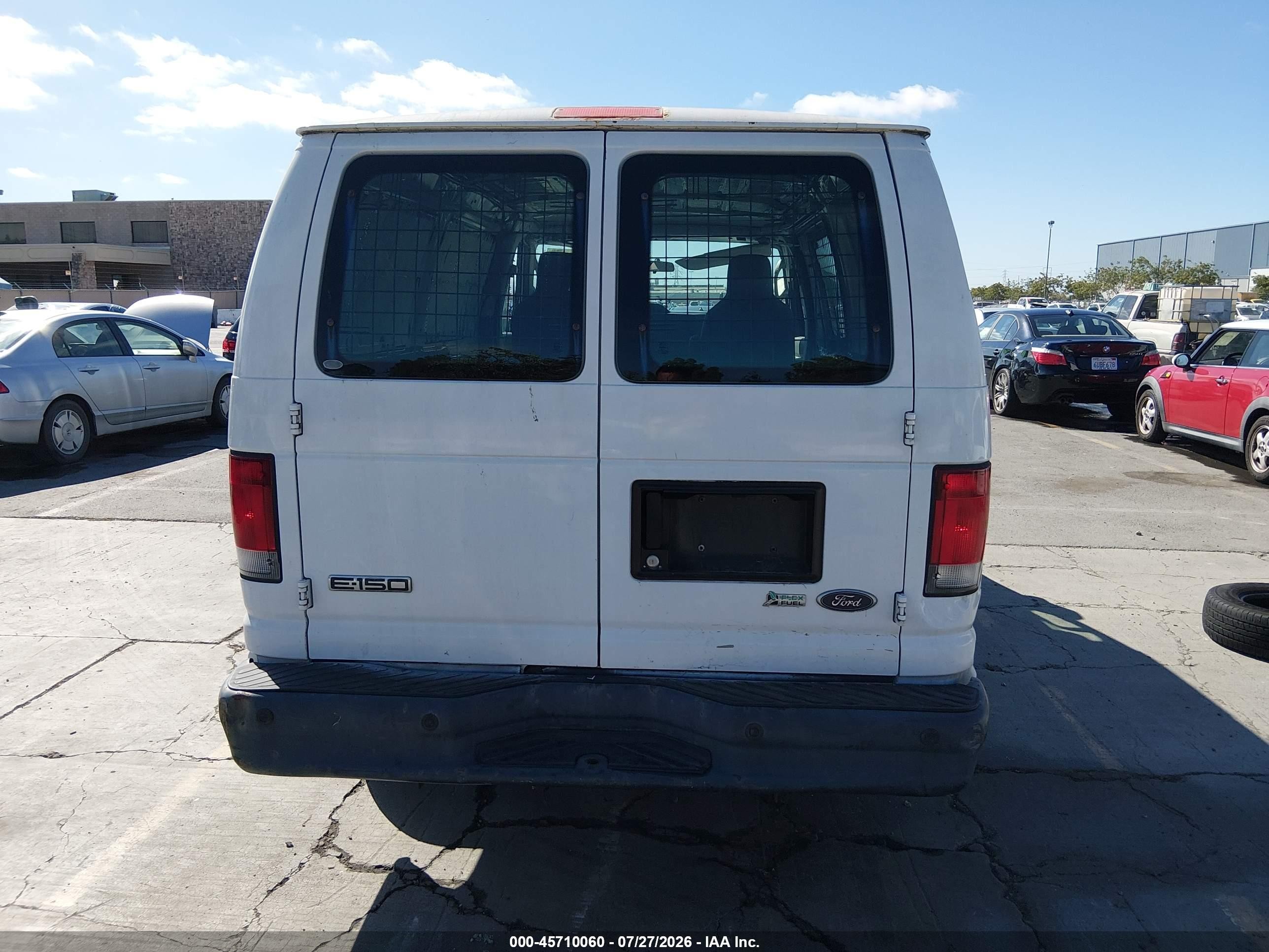 2013 Ford E-150 Commercial White vin: 1FTNE1EW9DDA98812
