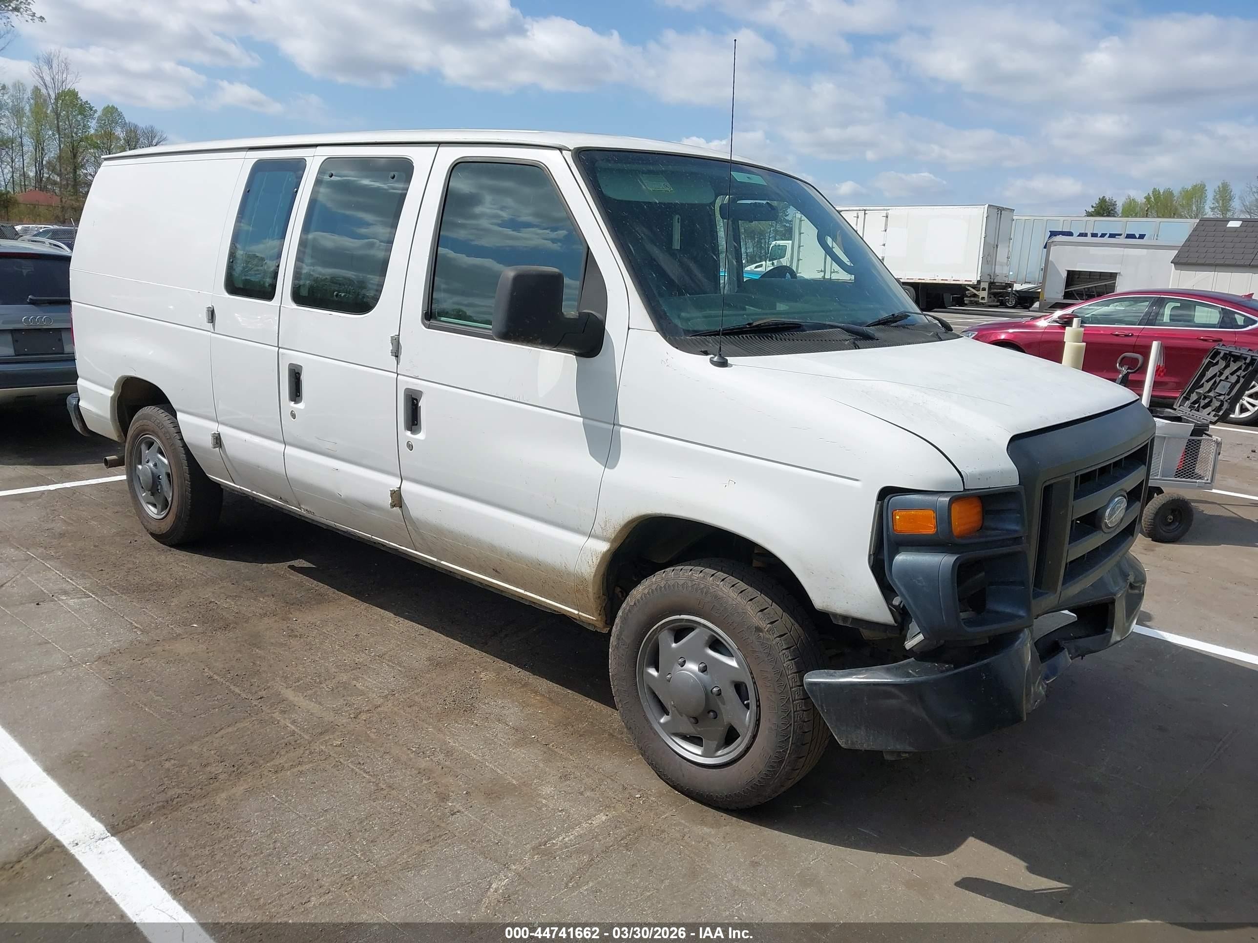 2010 Ford E-150 Commercial/recreational White vin: 1FTNE1EWXADA94778
