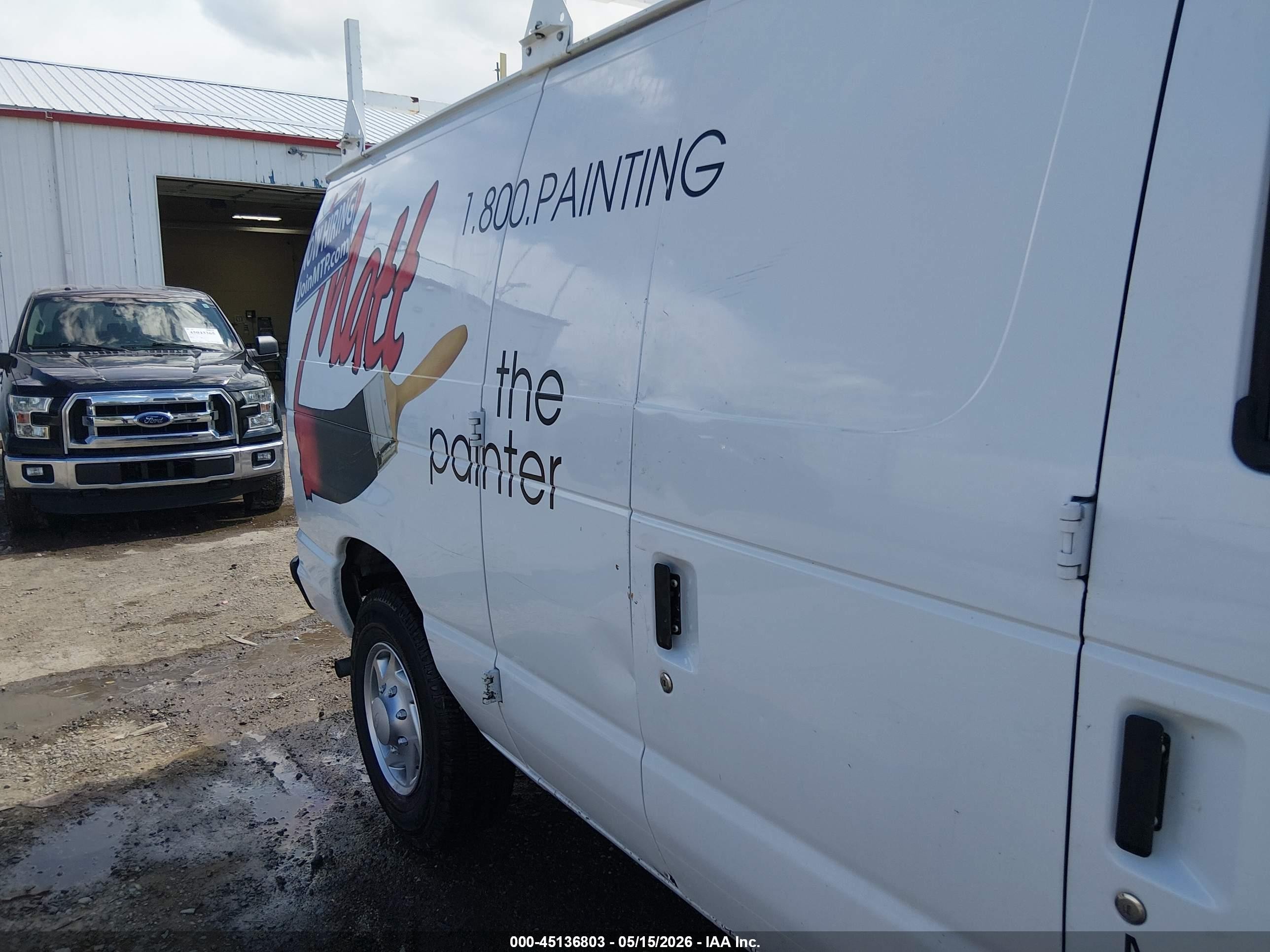 2014 Ford E-150 Commercial White vin: 1FTNE1EWXEDA66596