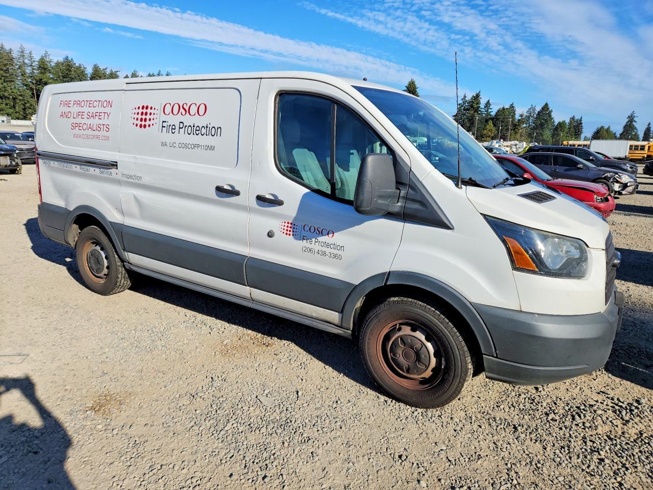 2015 Ford Transit T-150 White vin: 1FTNE1YM1FKA75372