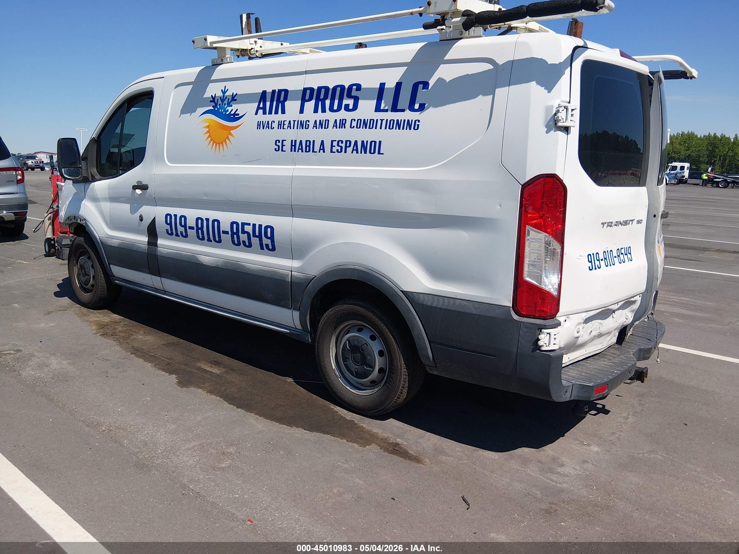 2015 Ford Transit-150   White vin: 1FTNE1YM1FKA97419
