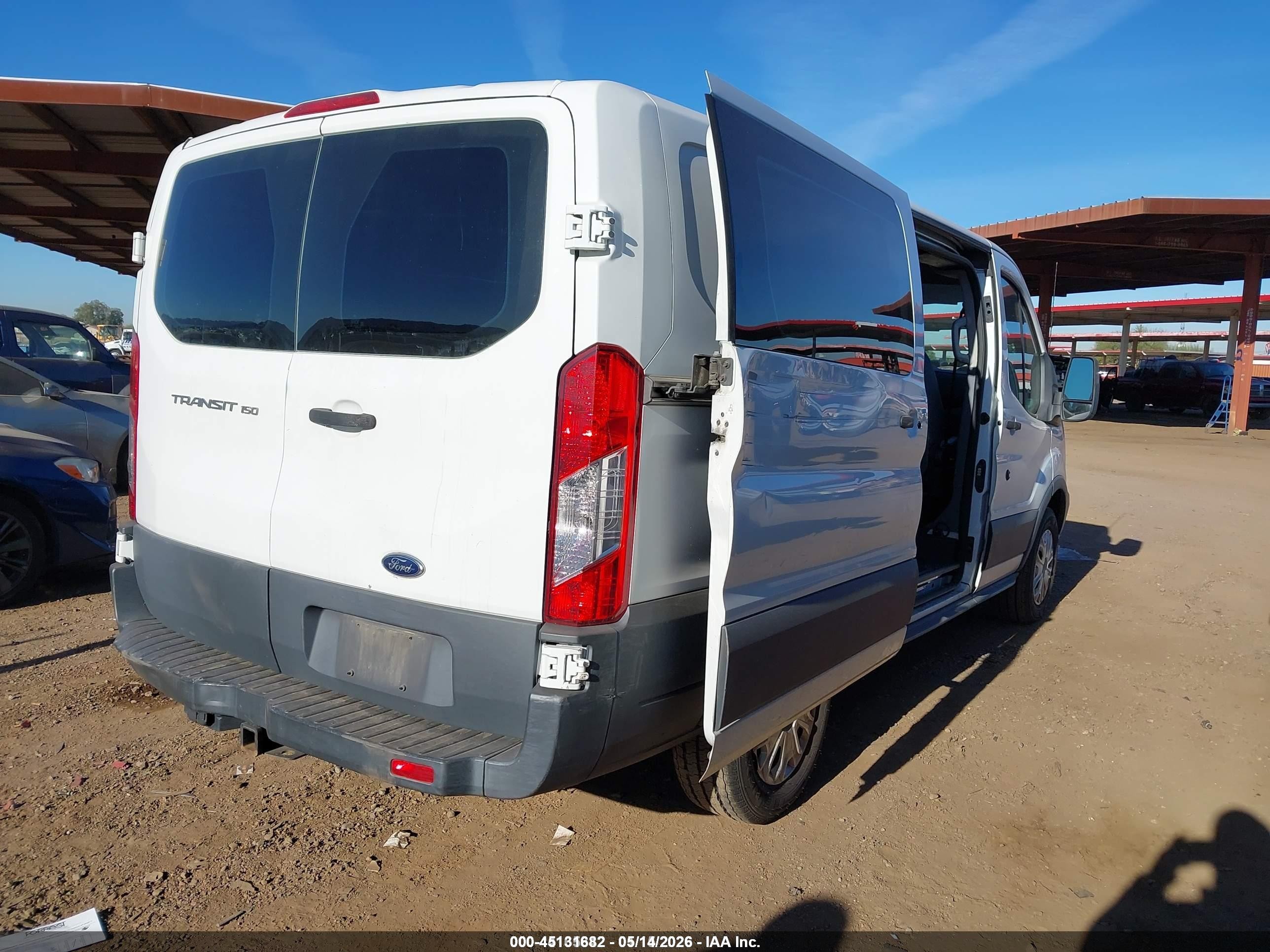 2015 Ford Transit-150   White vin: 1FTNE1YM3FKA14153