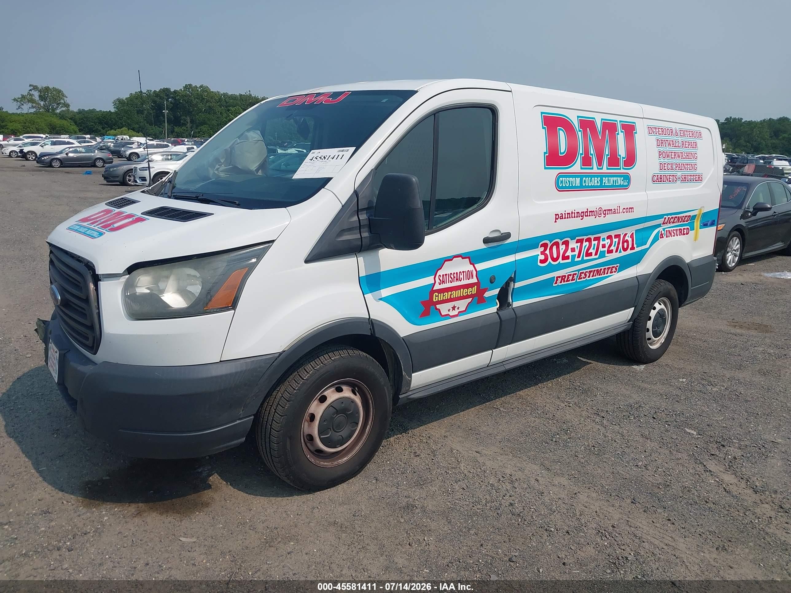 2015 Ford Transit-150   White vin: 1FTNE1ZM0FKA93151