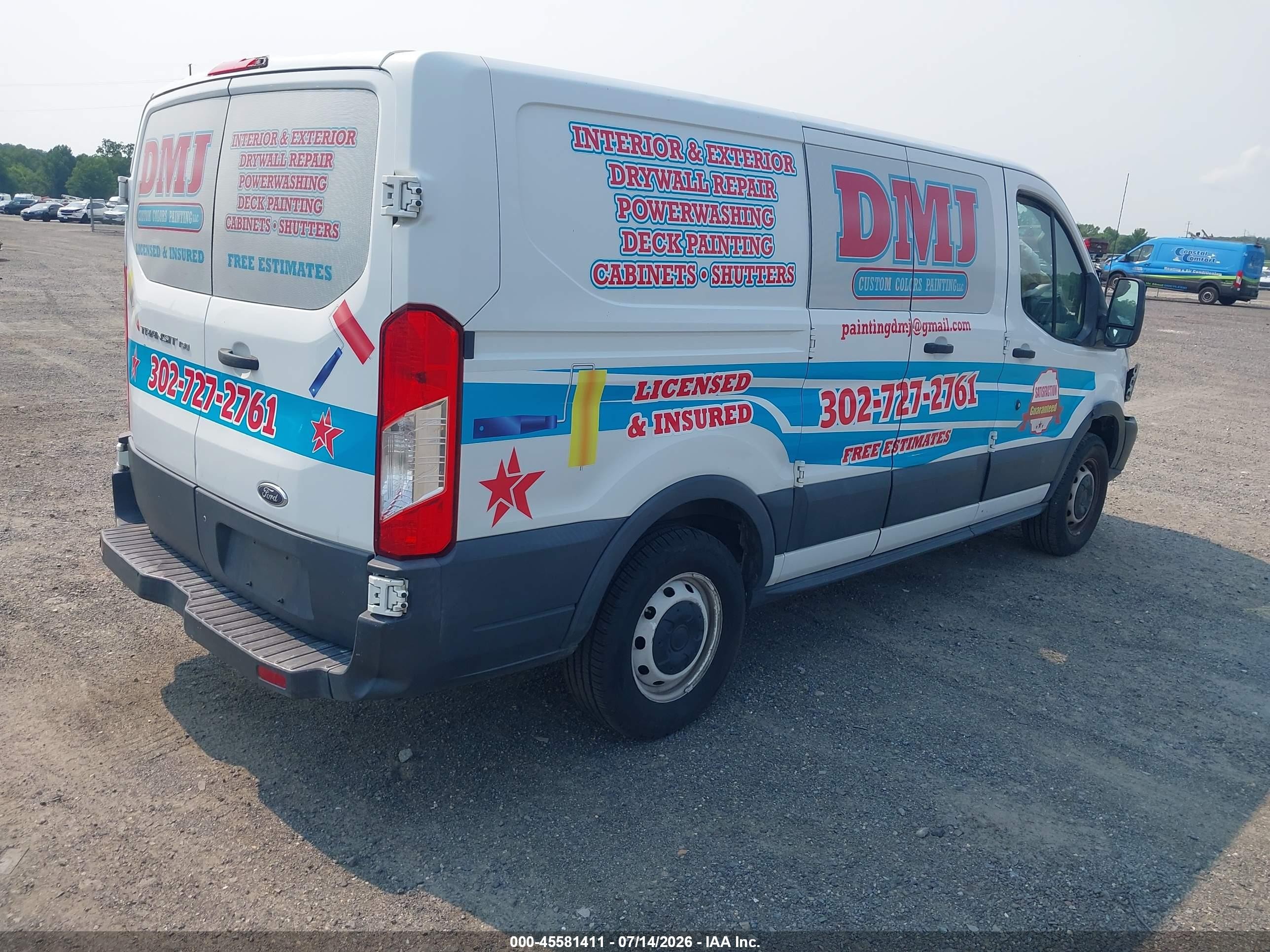 2015 Ford Transit-150   White vin: 1FTNE1ZM0FKA93151