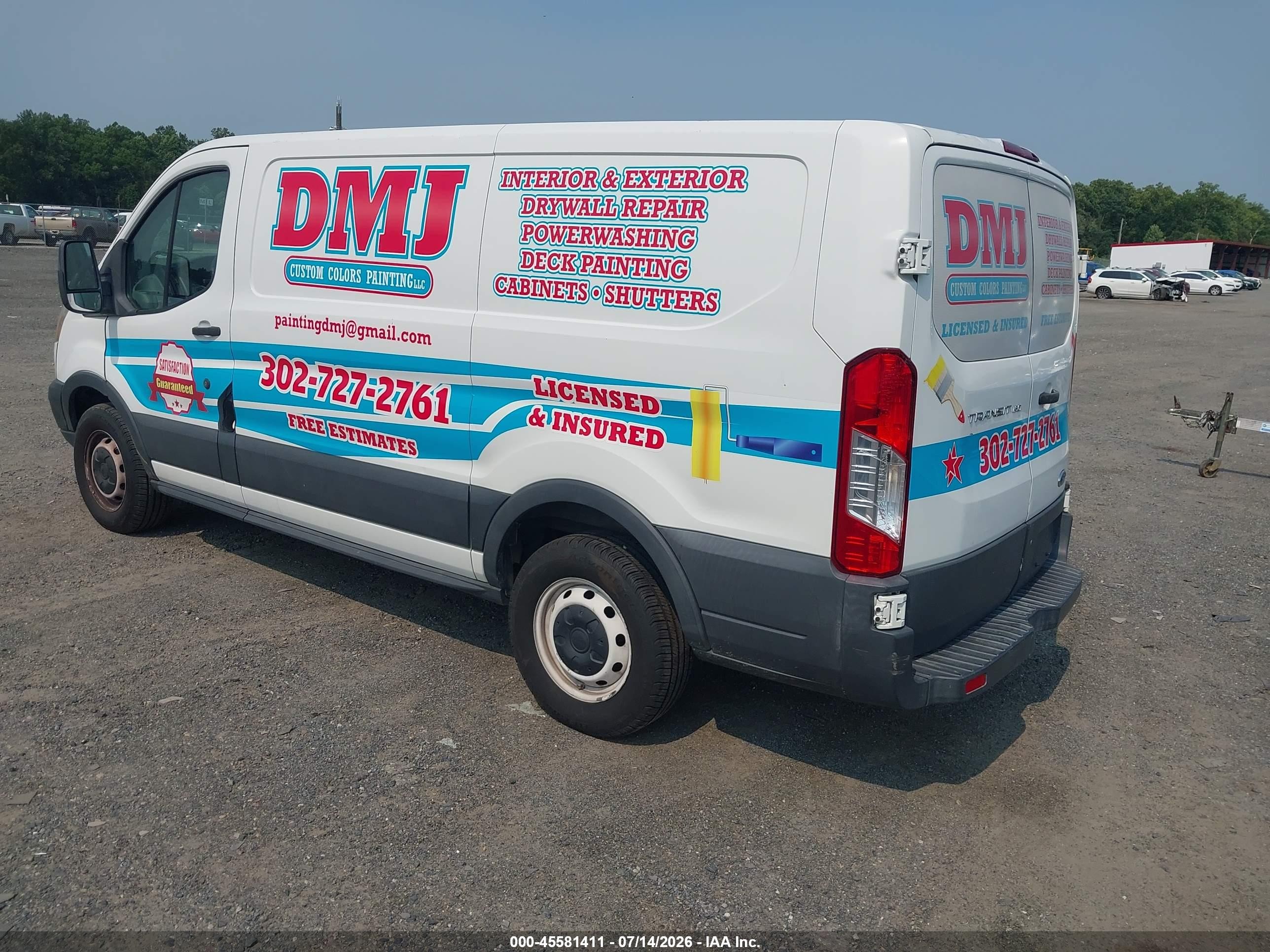 2015 Ford Transit-150   White vin: 1FTNE1ZM0FKA93151