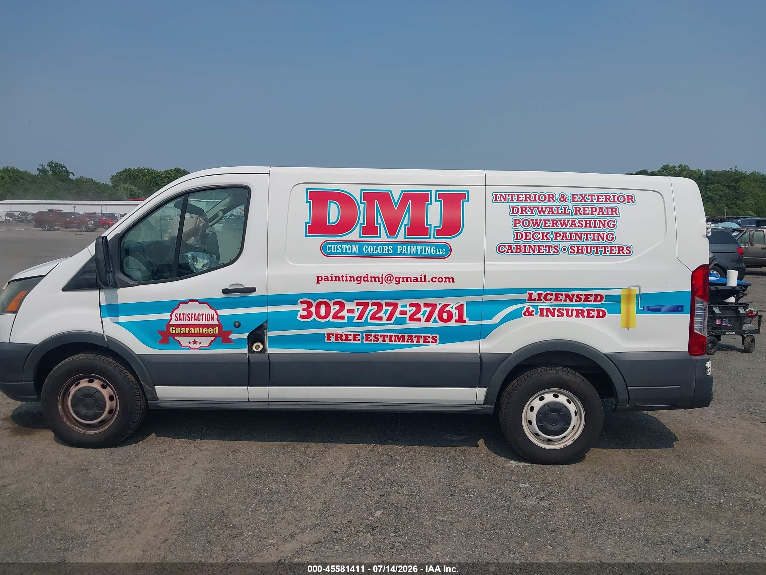 2015 Ford Transit-150   White vin: 1FTNE1ZM0FKA93151