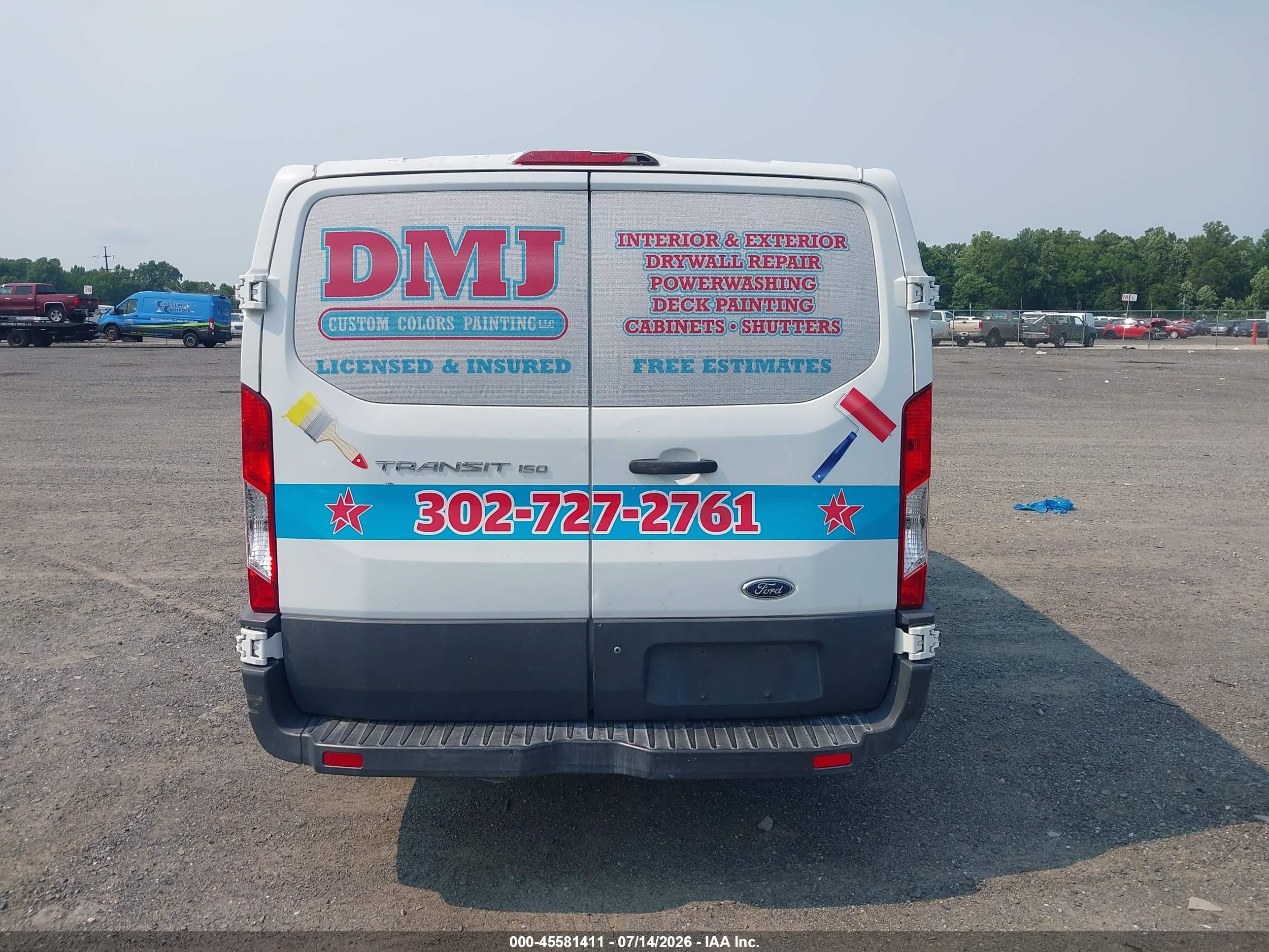 2015 Ford Transit-150   White vin: 1FTNE1ZM0FKA93151