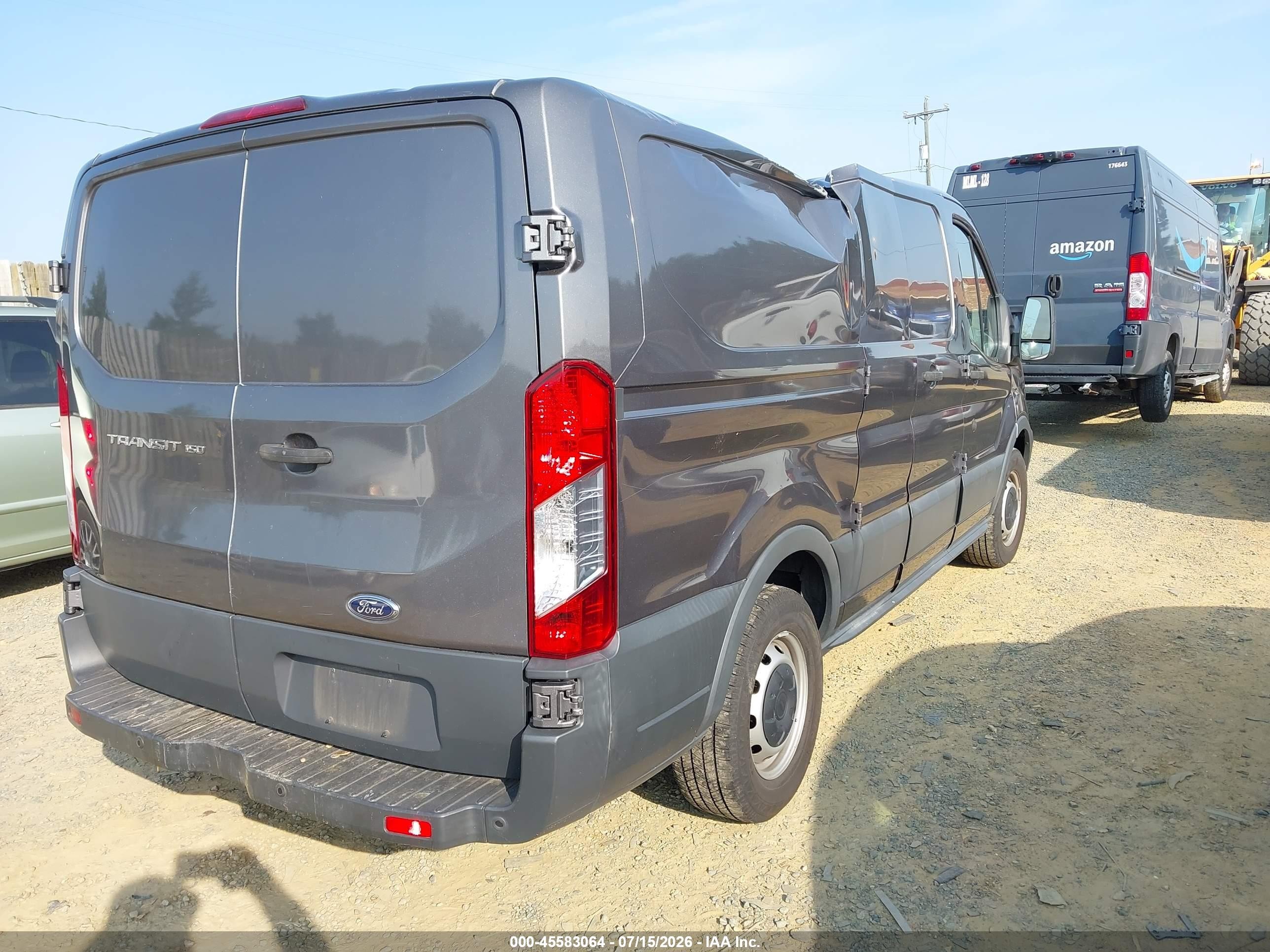2015 Ford Transit-150   Gray vin: 1FTNE1ZM3FKB24408