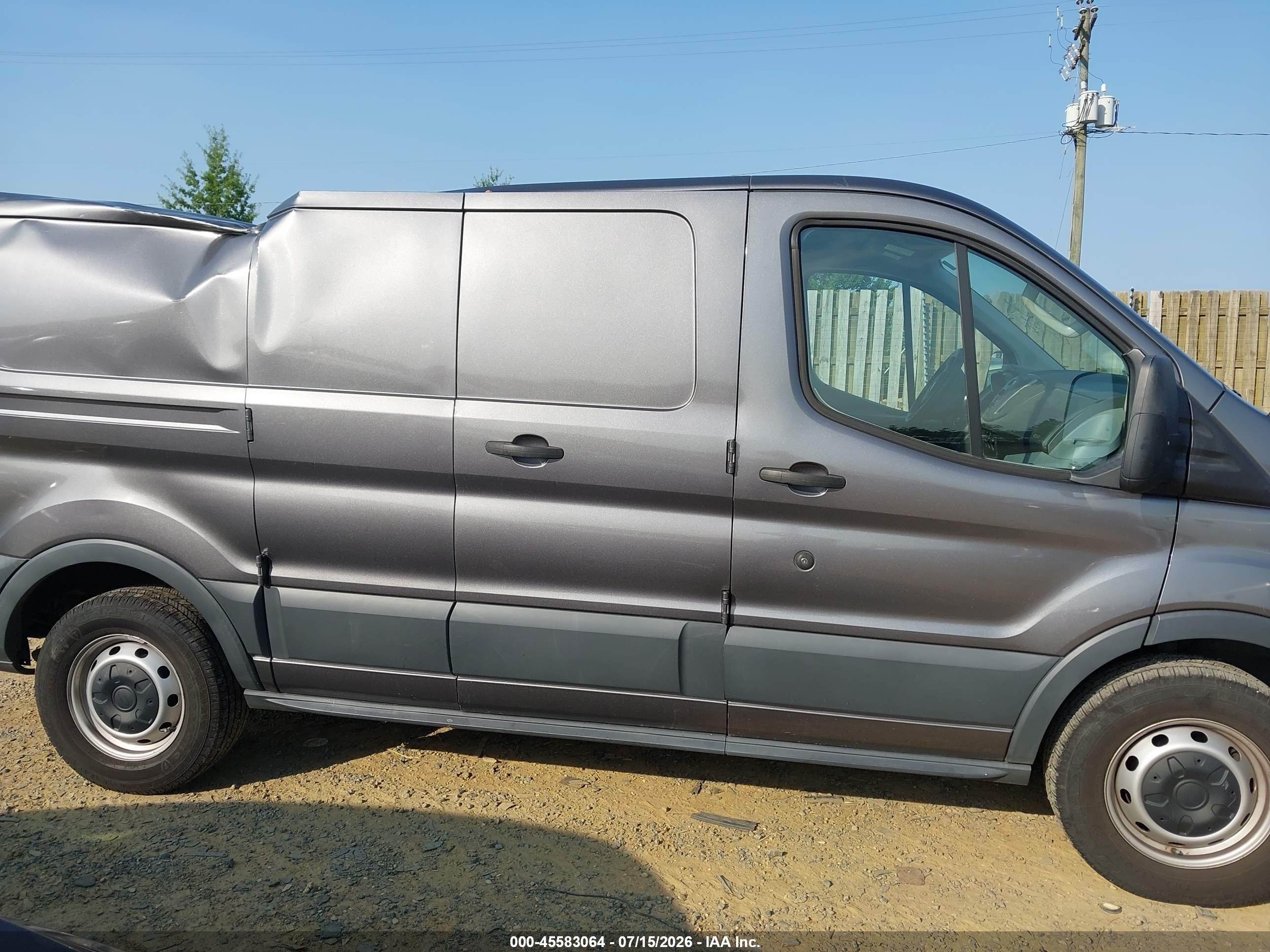 2015 Ford Transit-150   Gray vin: 1FTNE1ZM3FKB24408