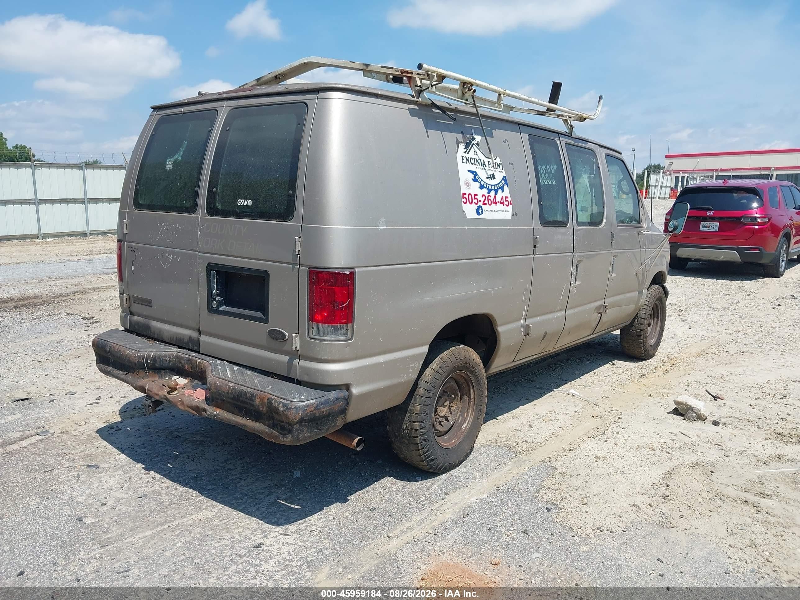 2002 Ford E-250 Commercial Brown vin: 1FTNE24202HA99065