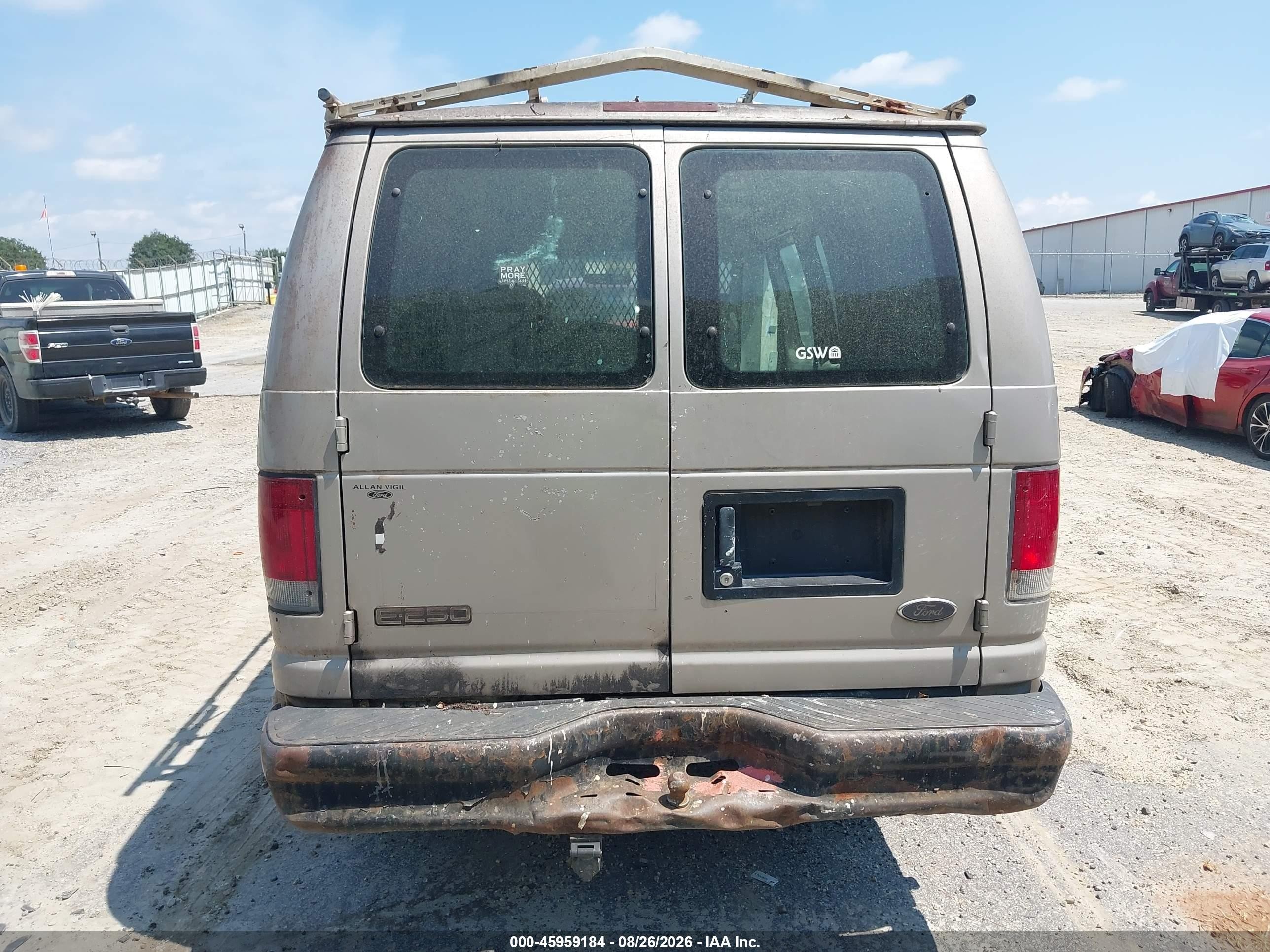 2002 Ford E-250 Commercial Brown vin: 1FTNE24202HA99065