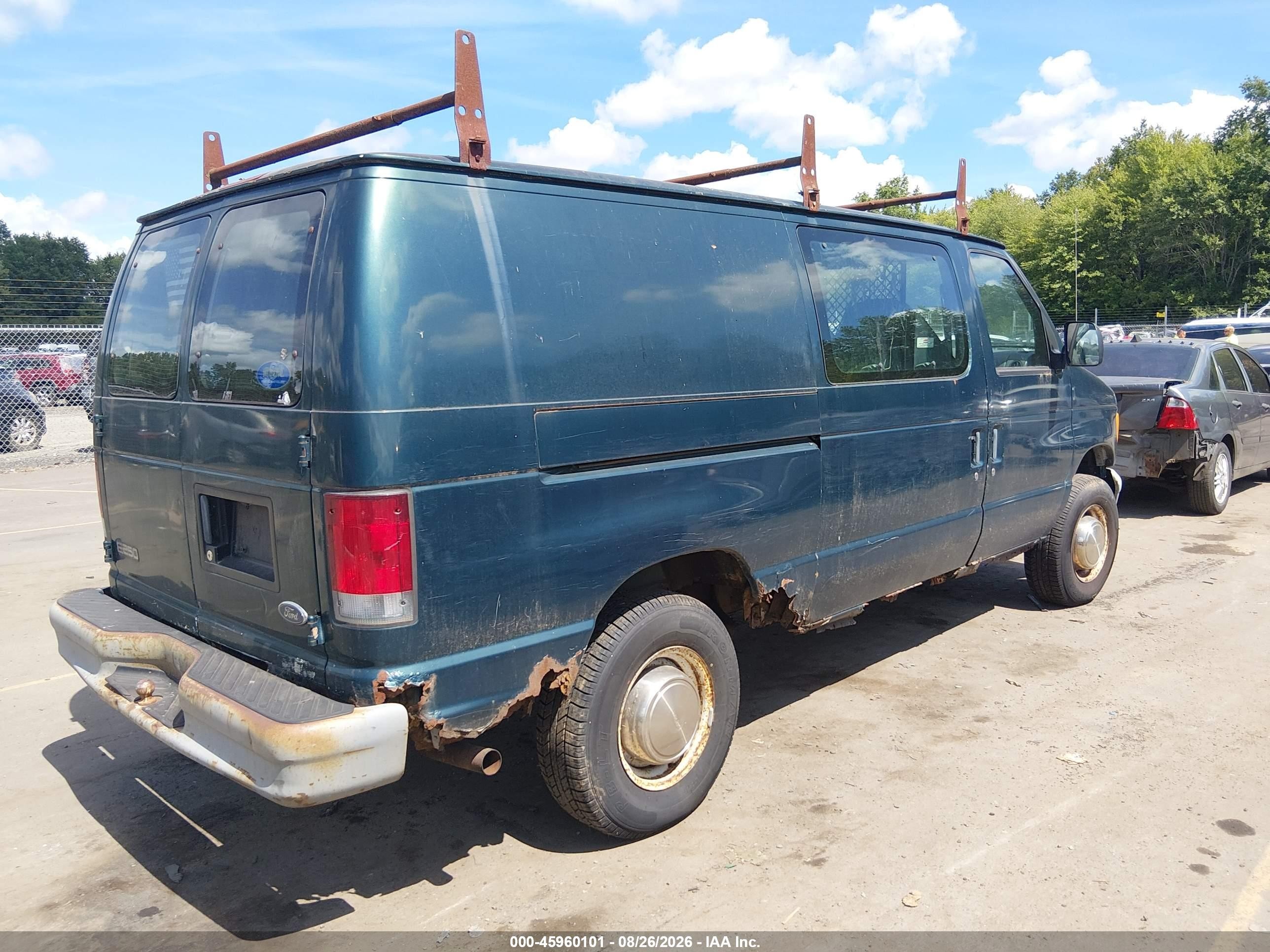 1999 Ford E-250 Commercial Green vin: 1FTNE2421XHC33363