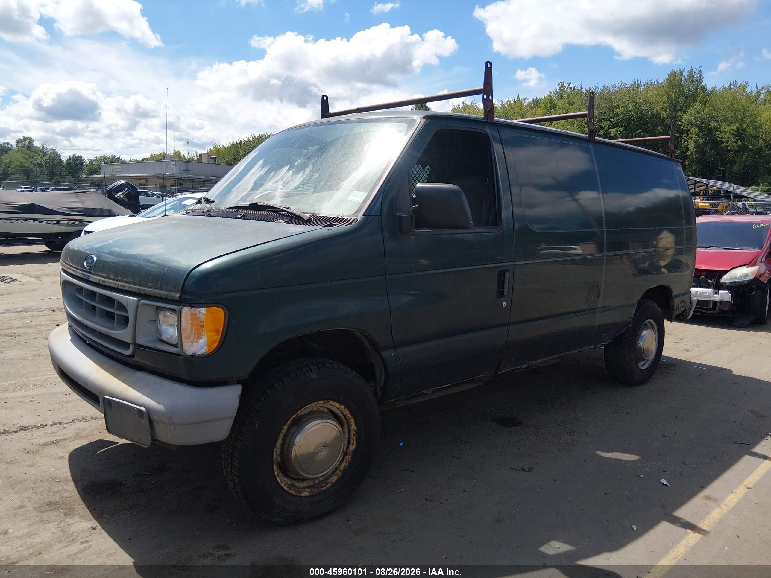 1999 Ford E-250 Commercial Green vin: 1FTNE2421XHC33363