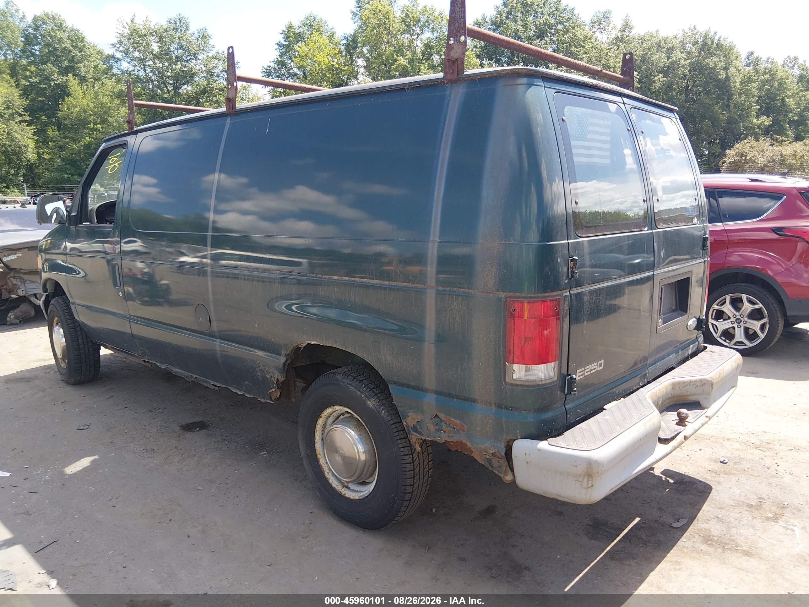 1999 Ford E-250 Commercial Green vin: 1FTNE2421XHC33363