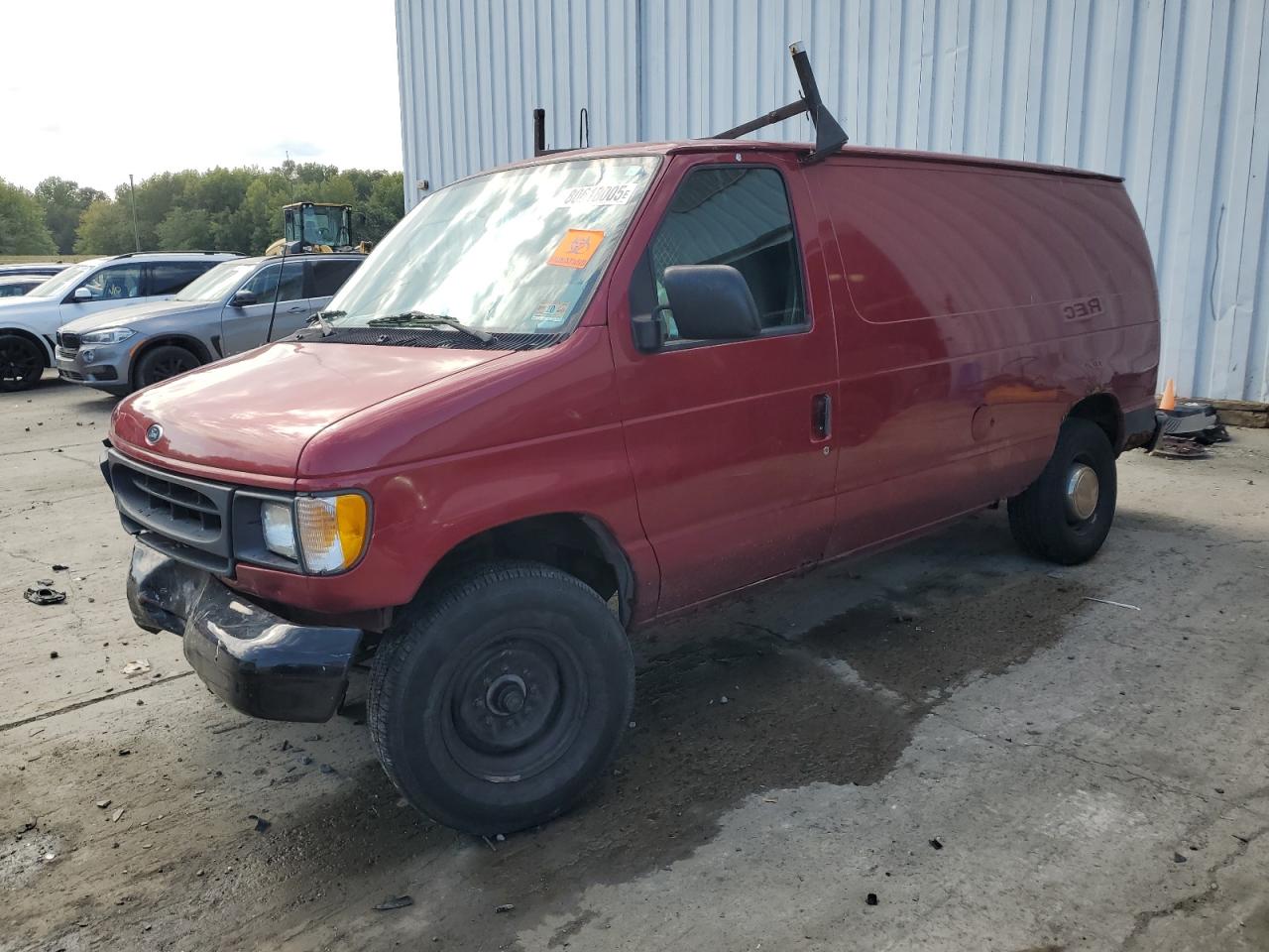2001 Ford Econoline E250 Van Burgundy vin: 1FTNE24291HA28560