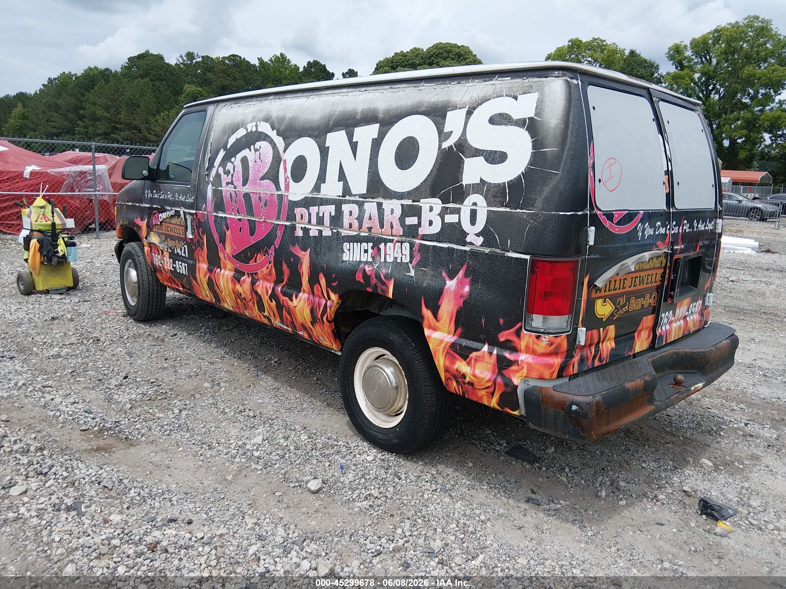 2001 Ford E-250 Commercial White vin: 1FTNE24291HB01829