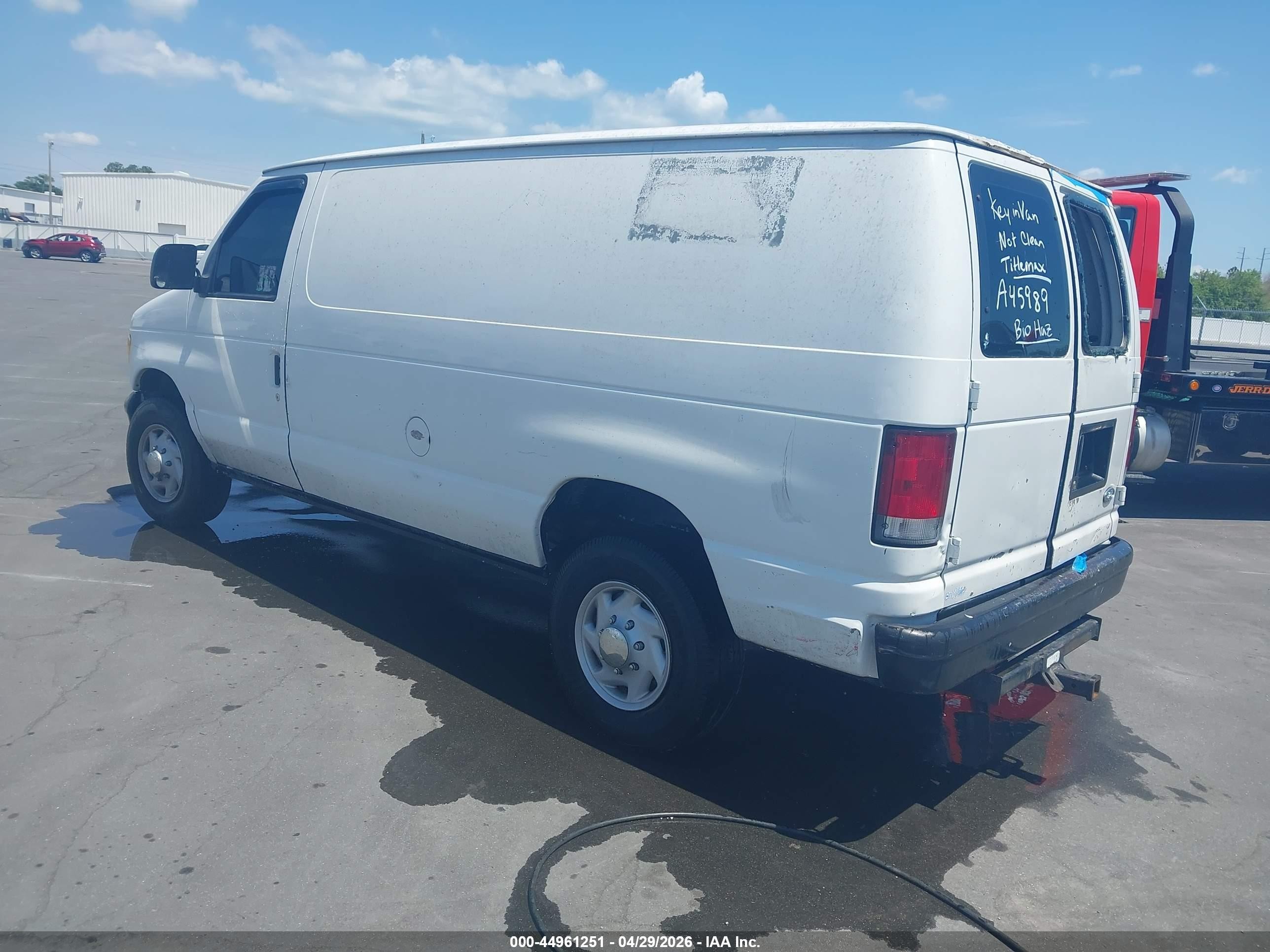 2000 Ford E-250 Commercial White vin: 1FTNE242XYHA45989