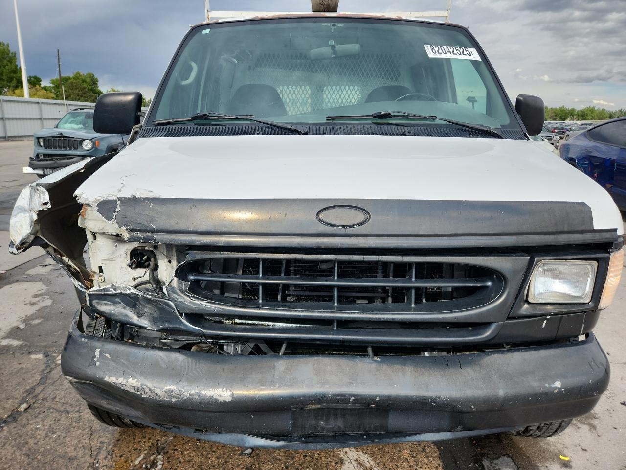 2001 Ford Econoline E250 Van White vin: 1FTNE24L01HB04904