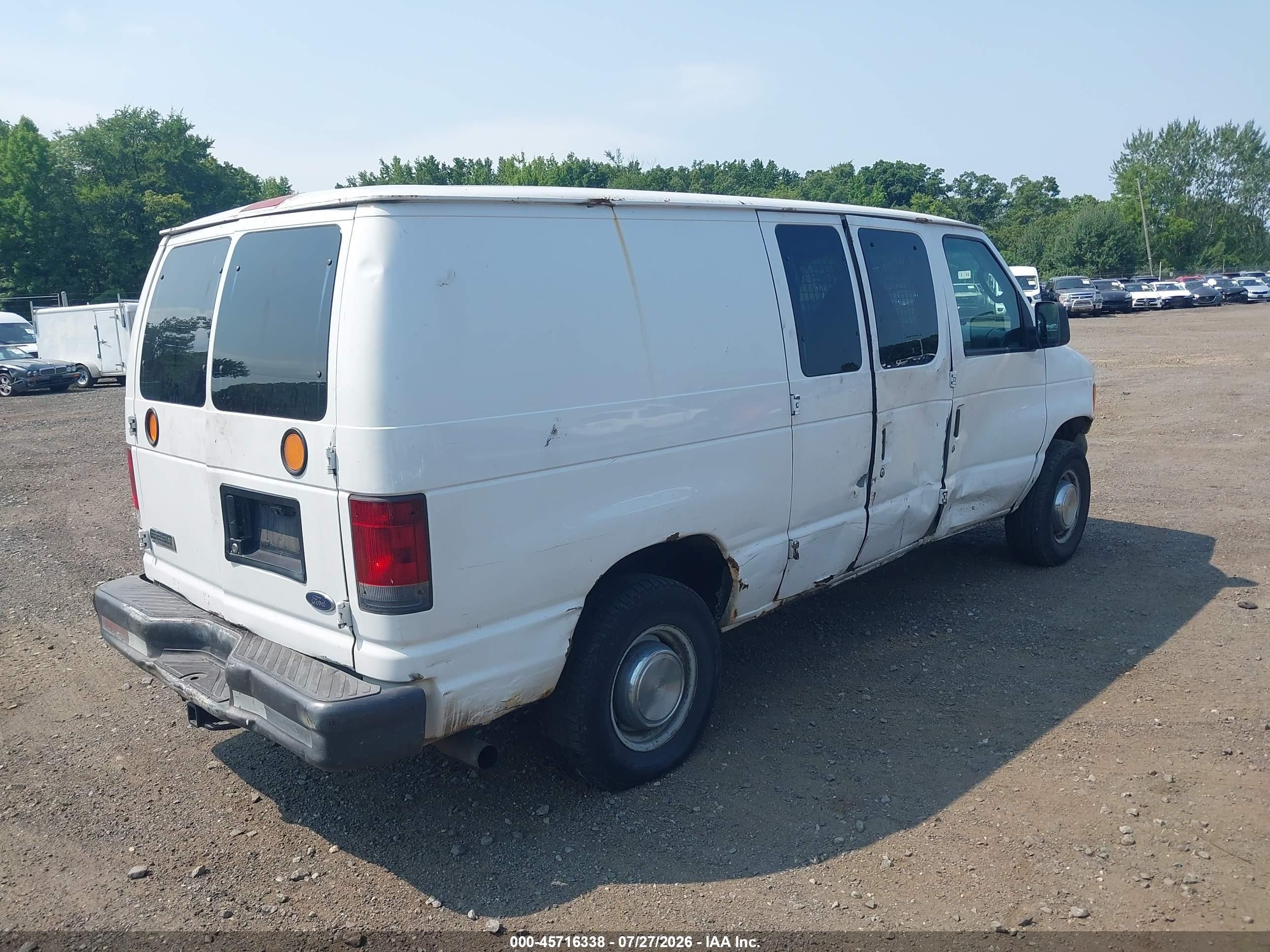 2007 Ford E-250 Commercial/recreational Белый vin: 1FTNE24L07DA39732