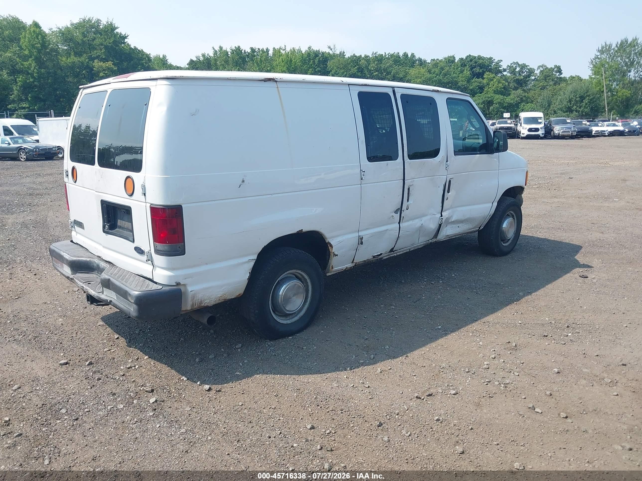 2007 Ford E-250 Commercial/recreational Белый vin: 1FTNE24L07DA39732
