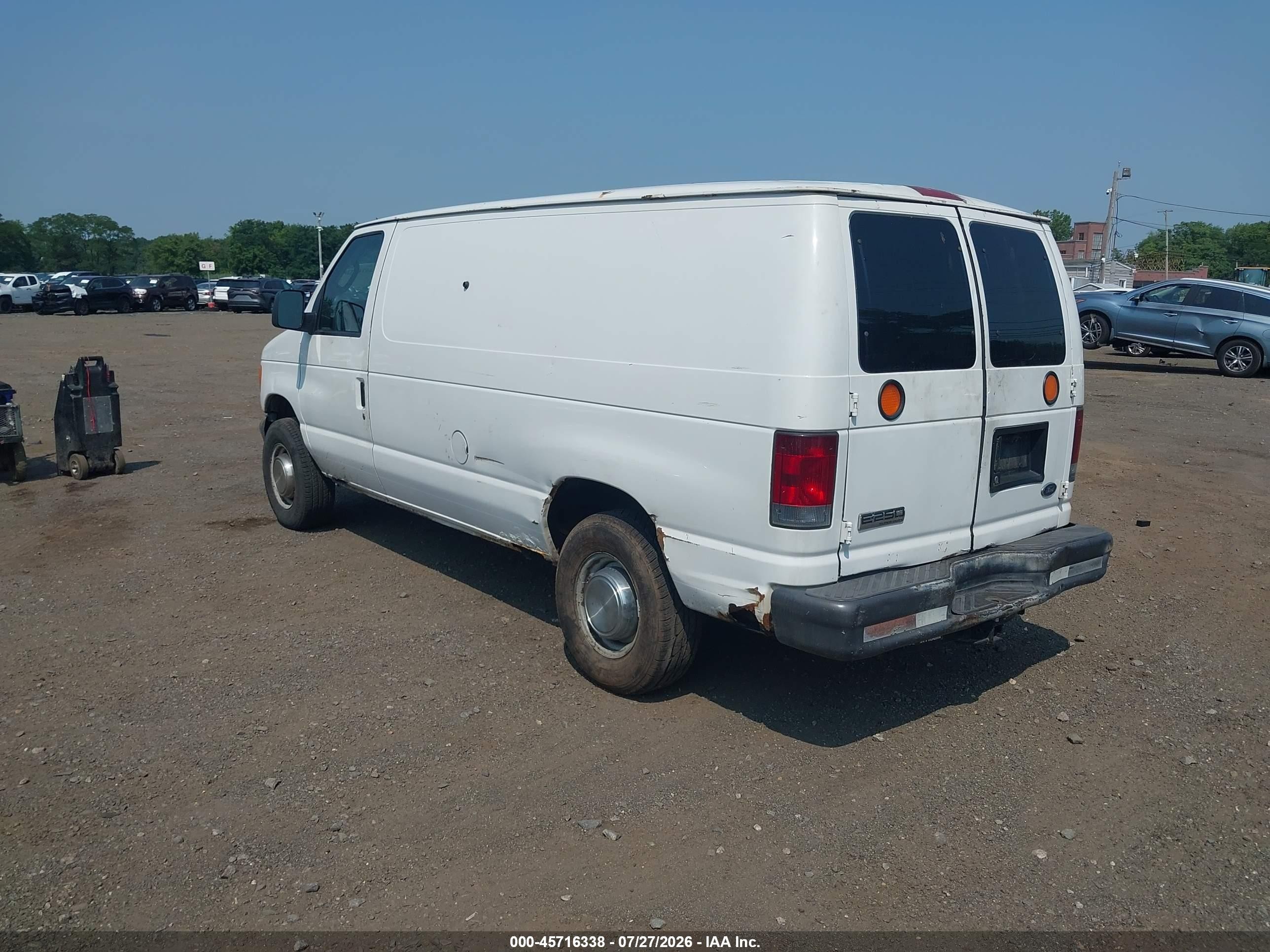 2007 Ford E-250 Commercial/recreational Белый vin: 1FTNE24L07DA39732