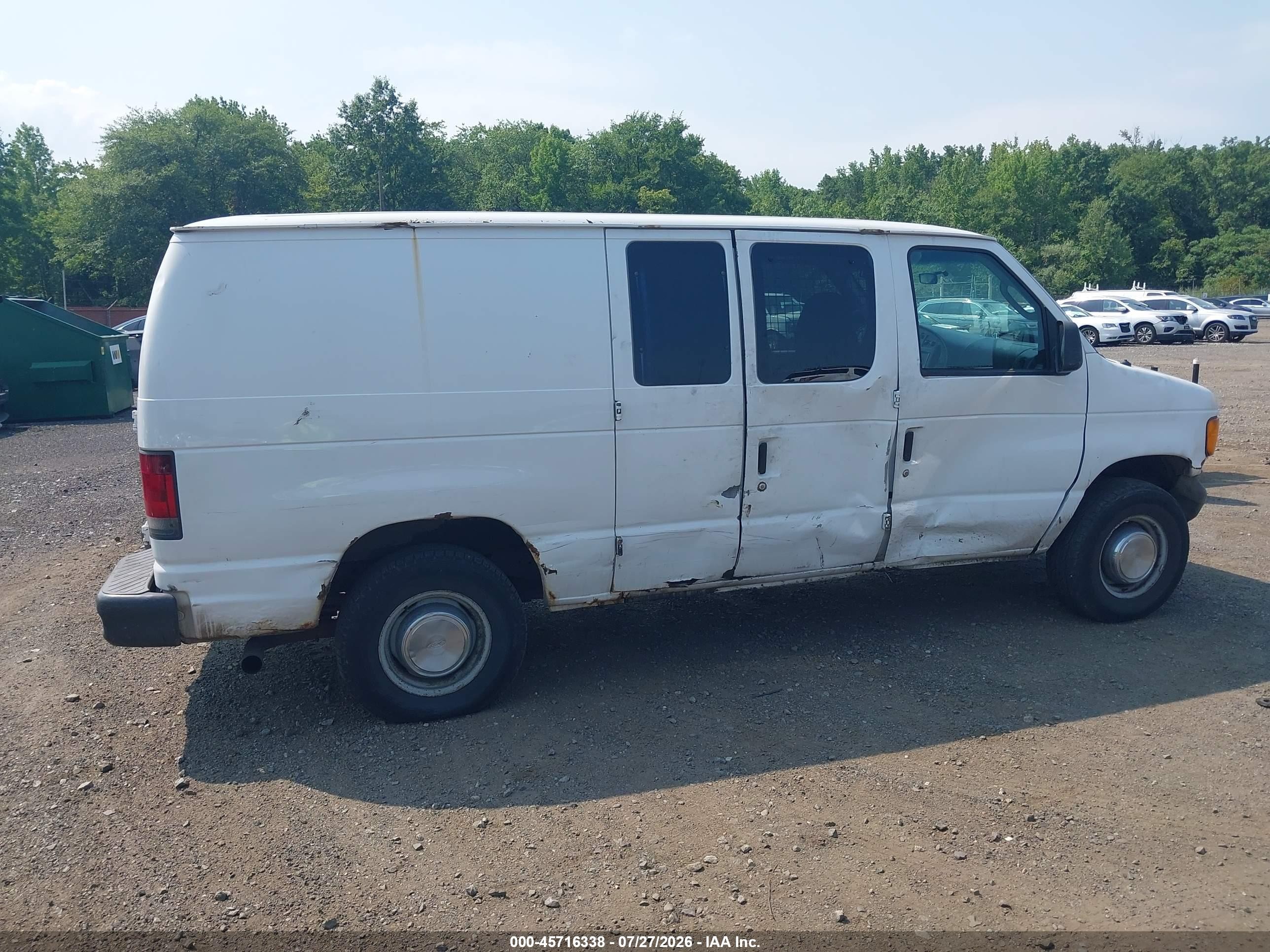 2007 Ford E-250 Commercial/recreational Белый vin: 1FTNE24L07DA39732