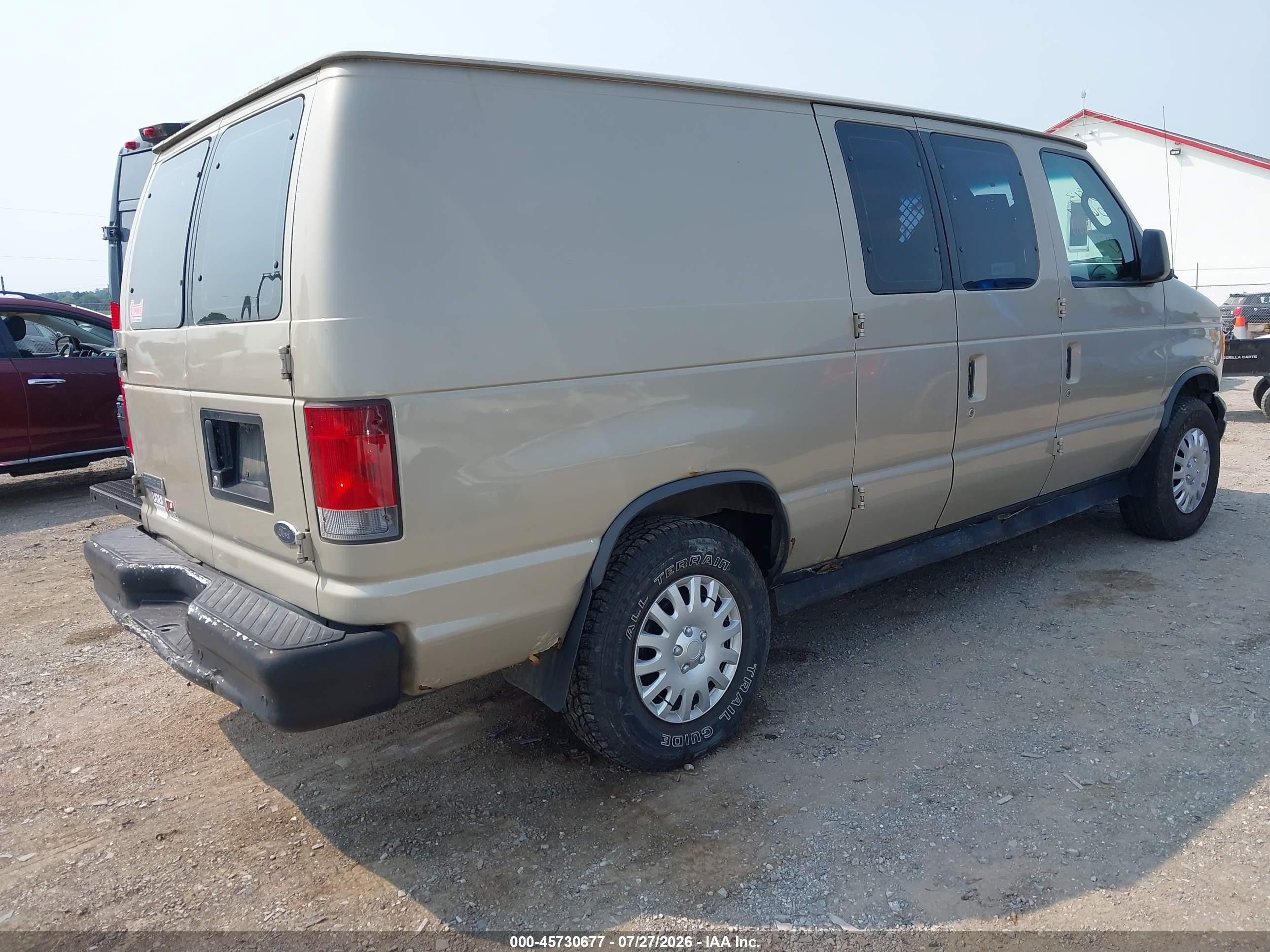 2007 Ford E-250 Commercial/recreational Beige vin: 1FTNE24L17DA90463