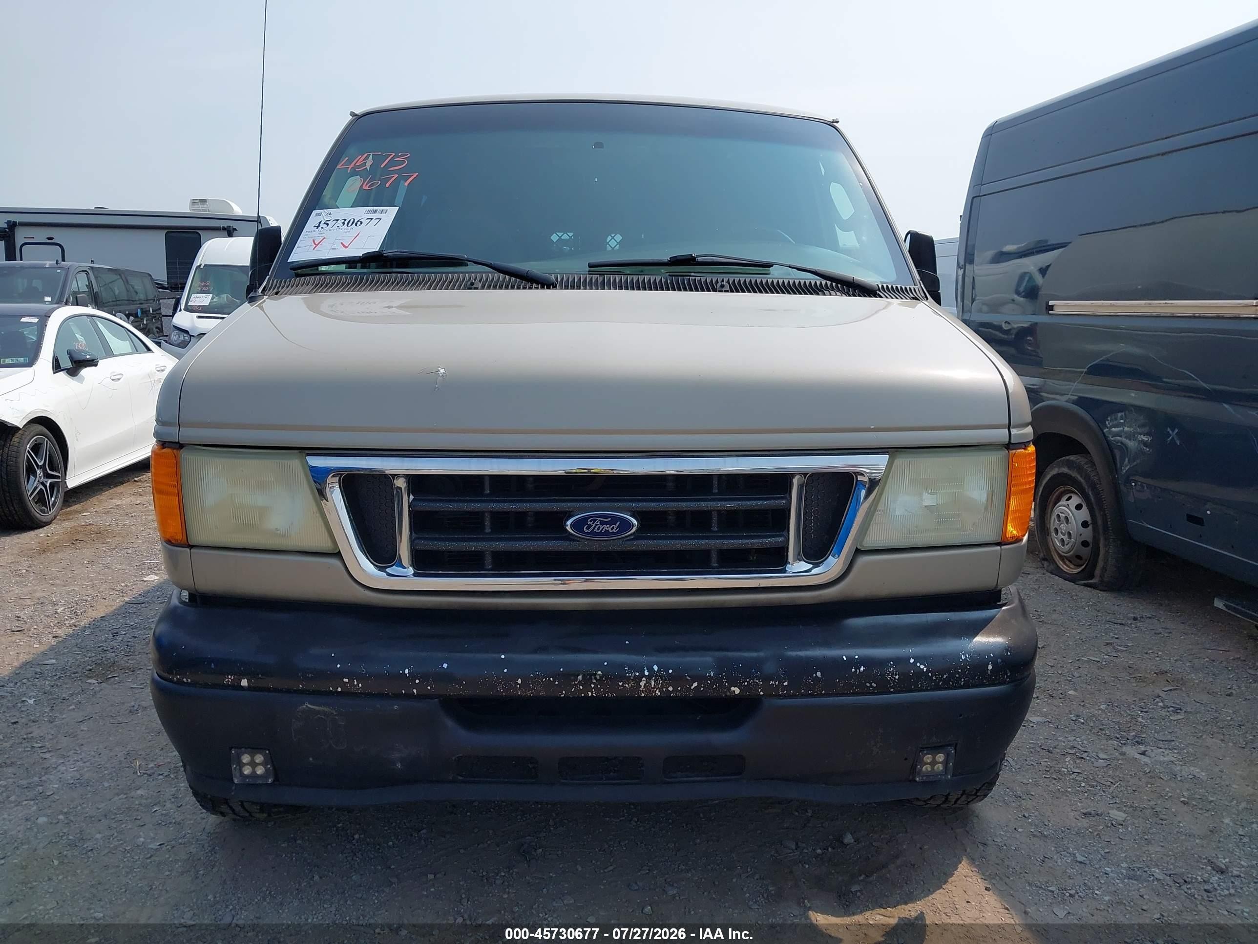 2007 Ford E-250 Commercial/recreational Beige vin: 1FTNE24L17DA90463