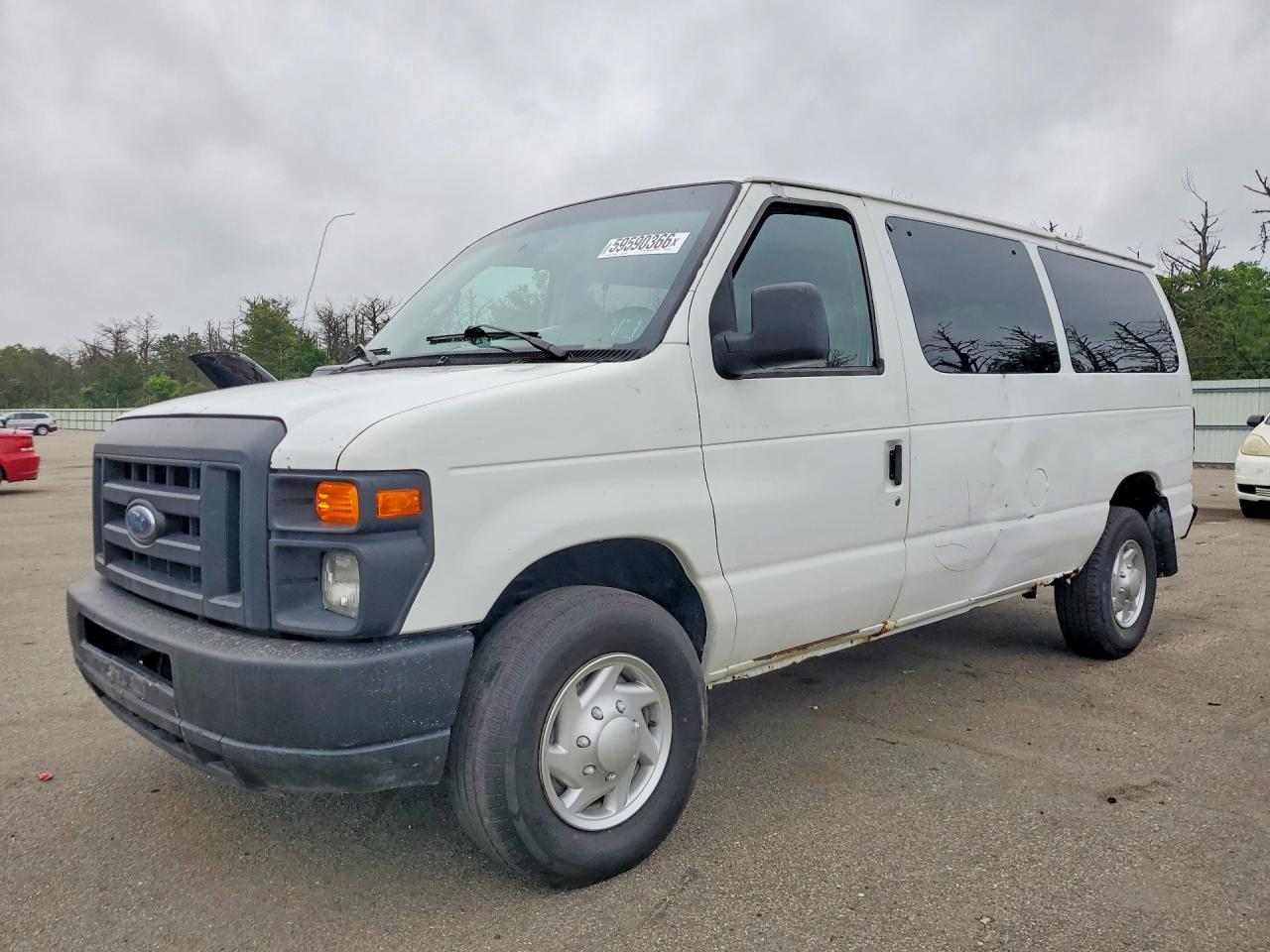 2008 Ford Econoline E250 Van White vin: 1FTNE24L18DA41491