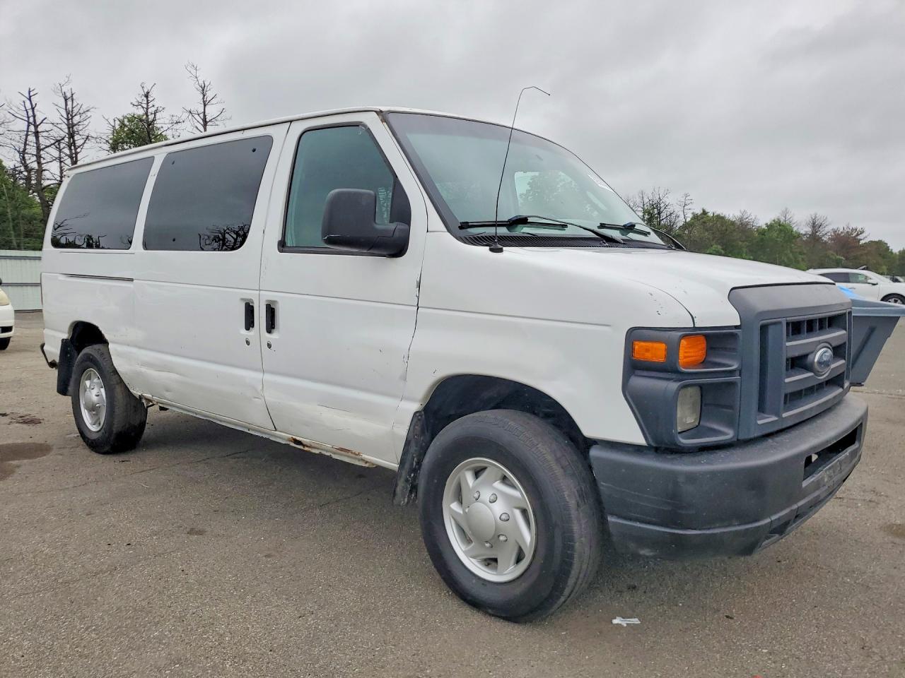2008 Ford Econoline E250 Van White vin: 1FTNE24L18DA41491