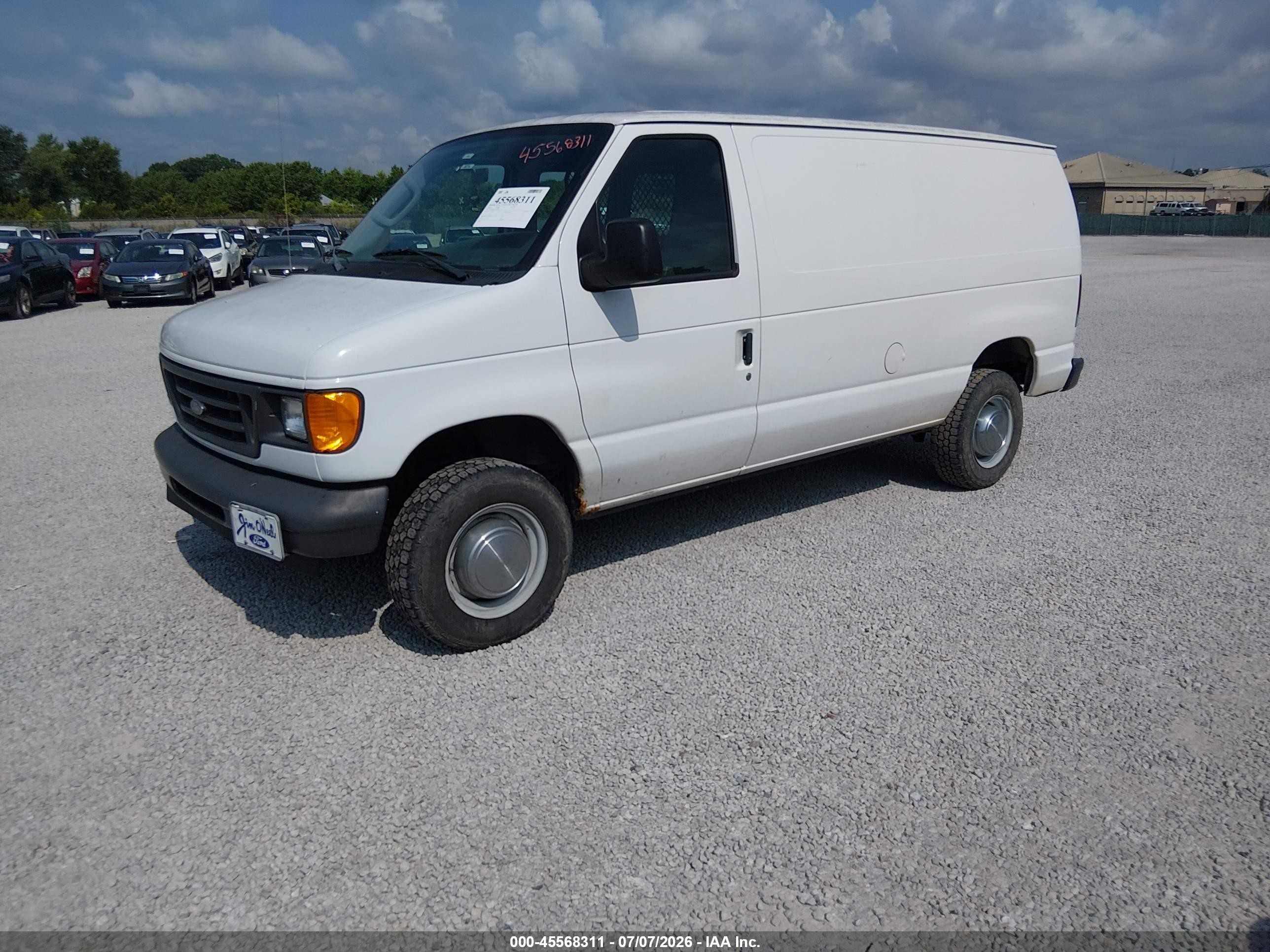 2003 Ford E-250 Commercial/recreational White vin: 1FTNE24L23HC04652