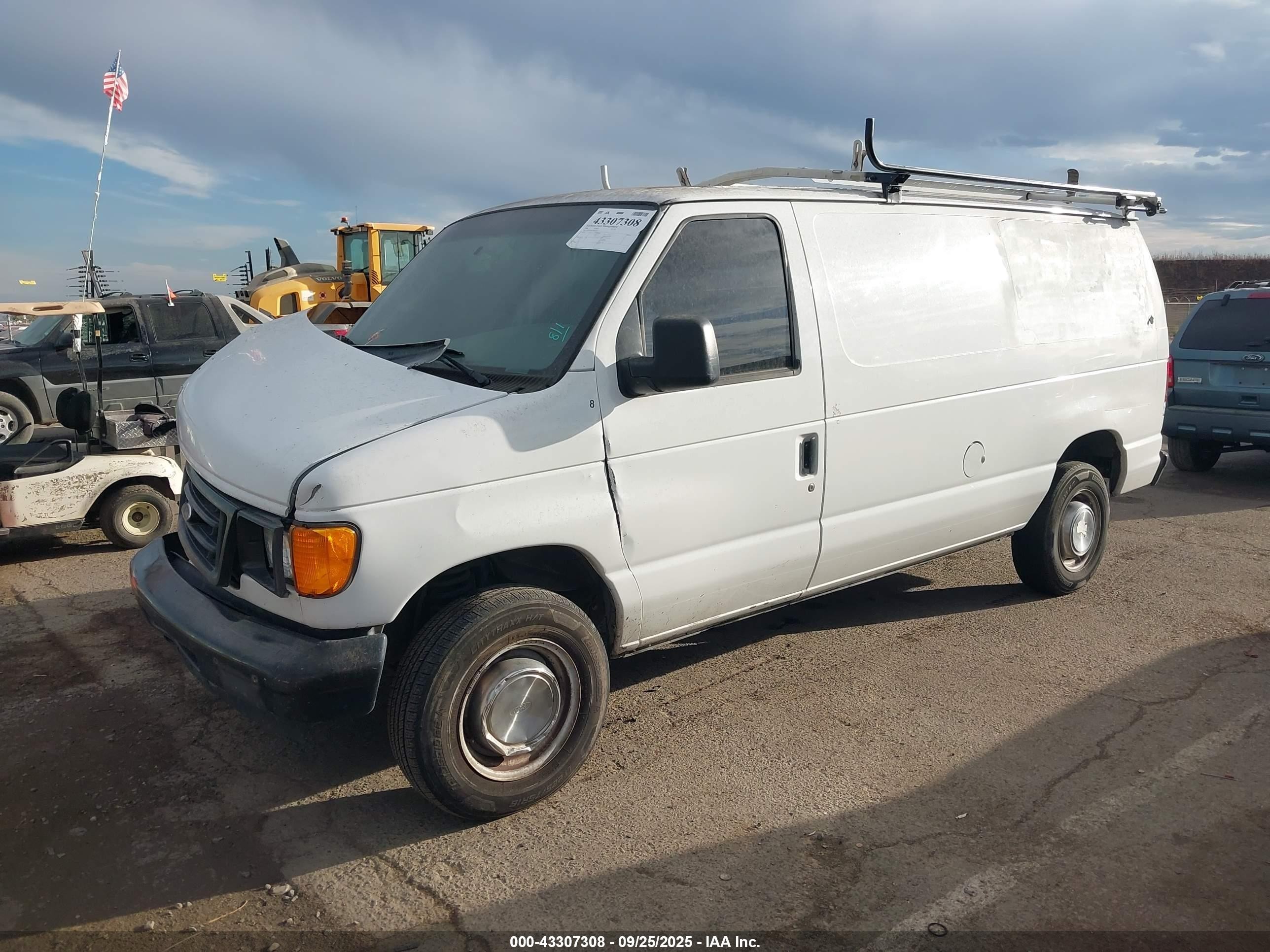 2006 Ford E-250 Commercial/recreational White vin: 1FTNE24L26DB34145