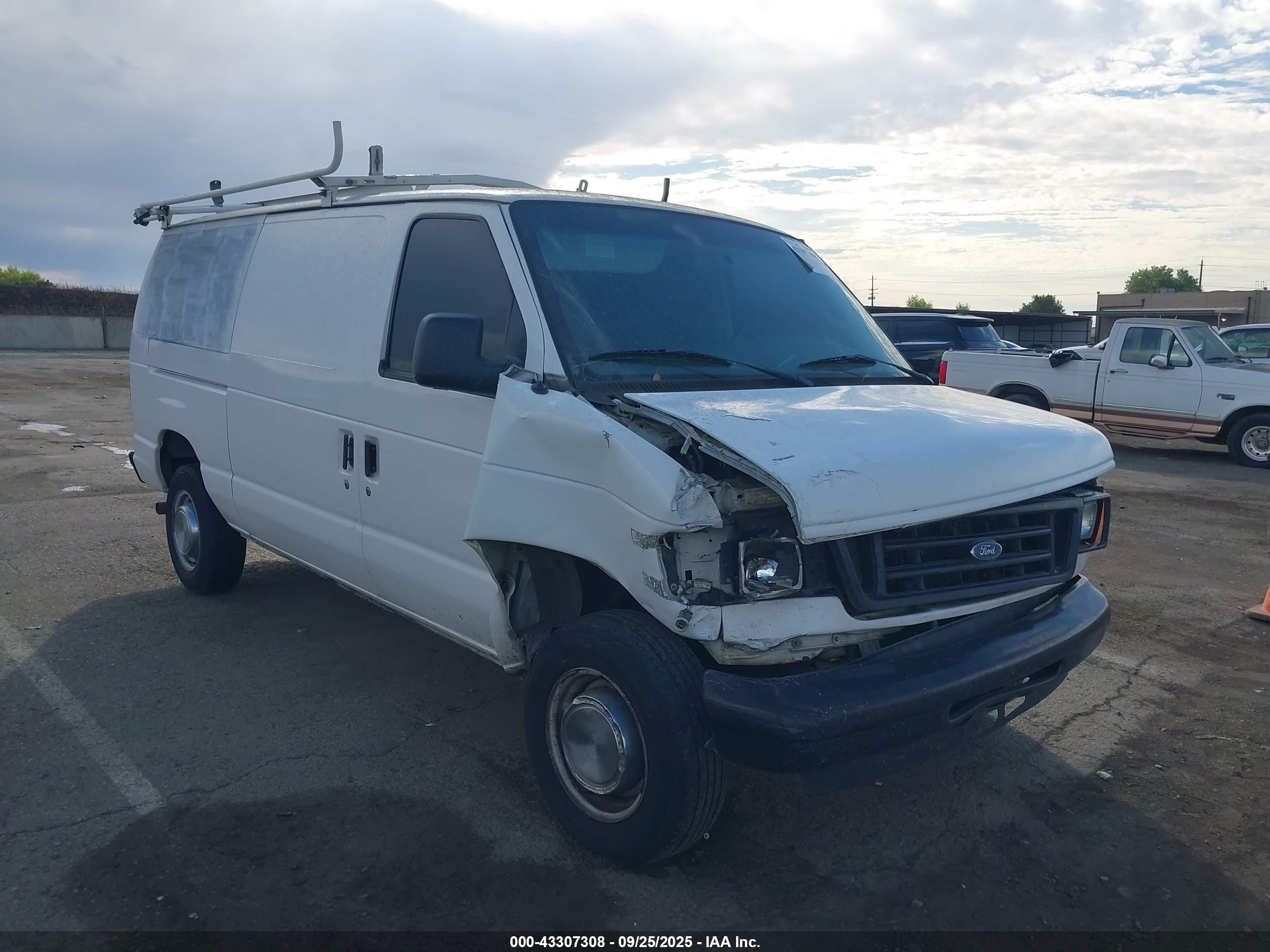 2006 Ford E-250 Commercial/recreational White vin: 1FTNE24L26DB34145
