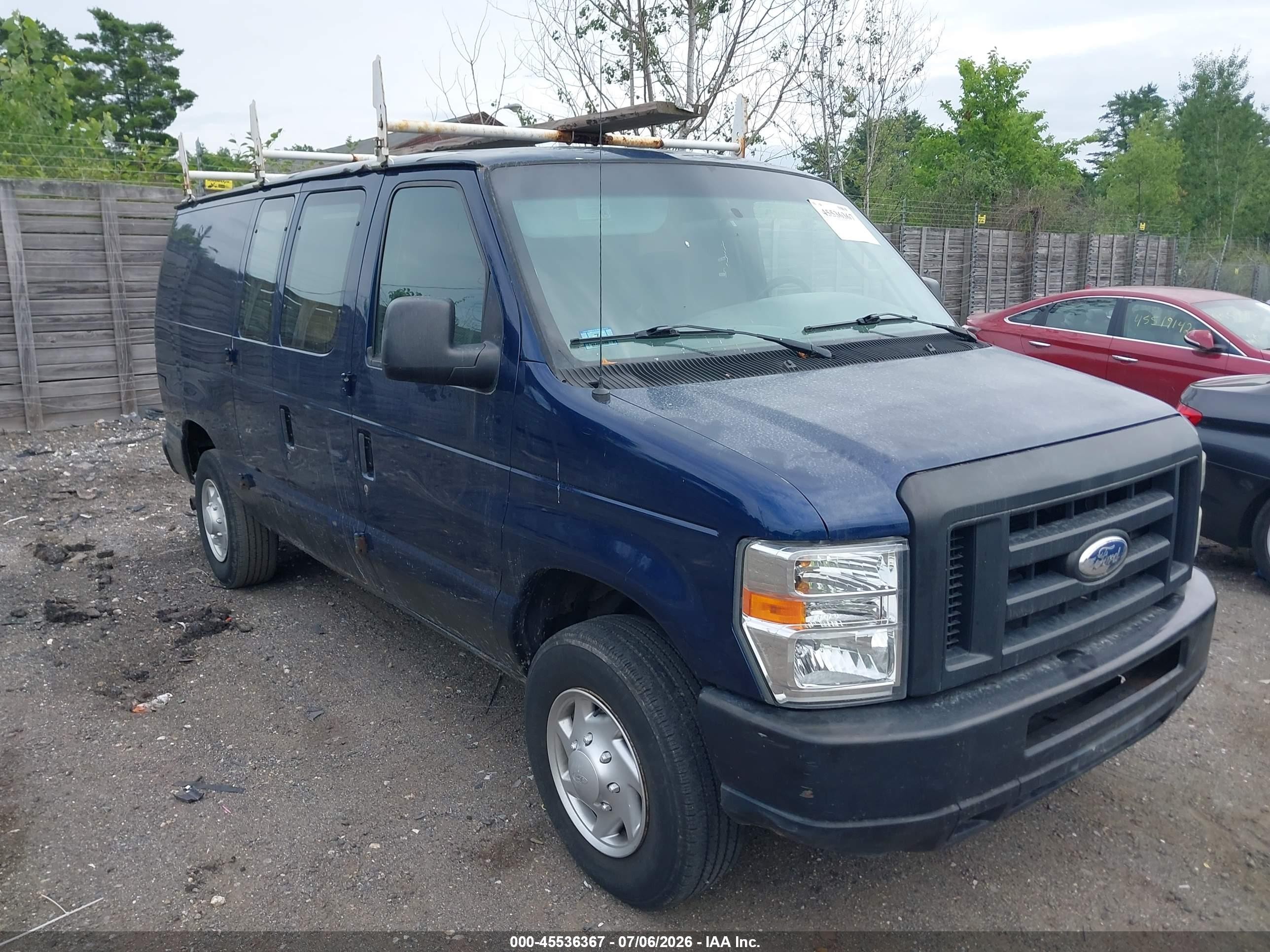 2008 Ford E-250 Commercial Blue vin: 1FTNE24L38DB46517