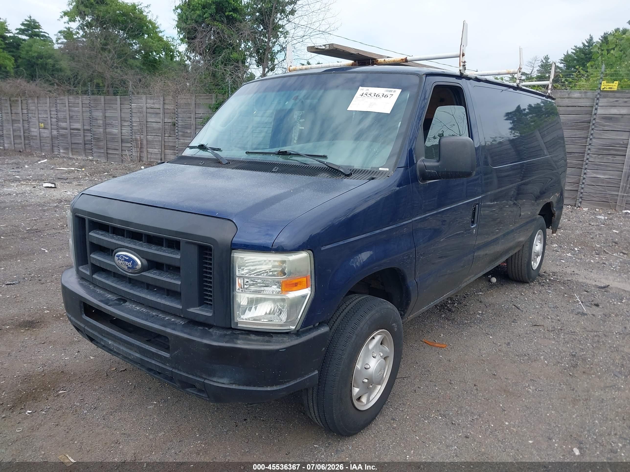 2008 Ford E-250 Commercial Blue vin: 1FTNE24L38DB46517