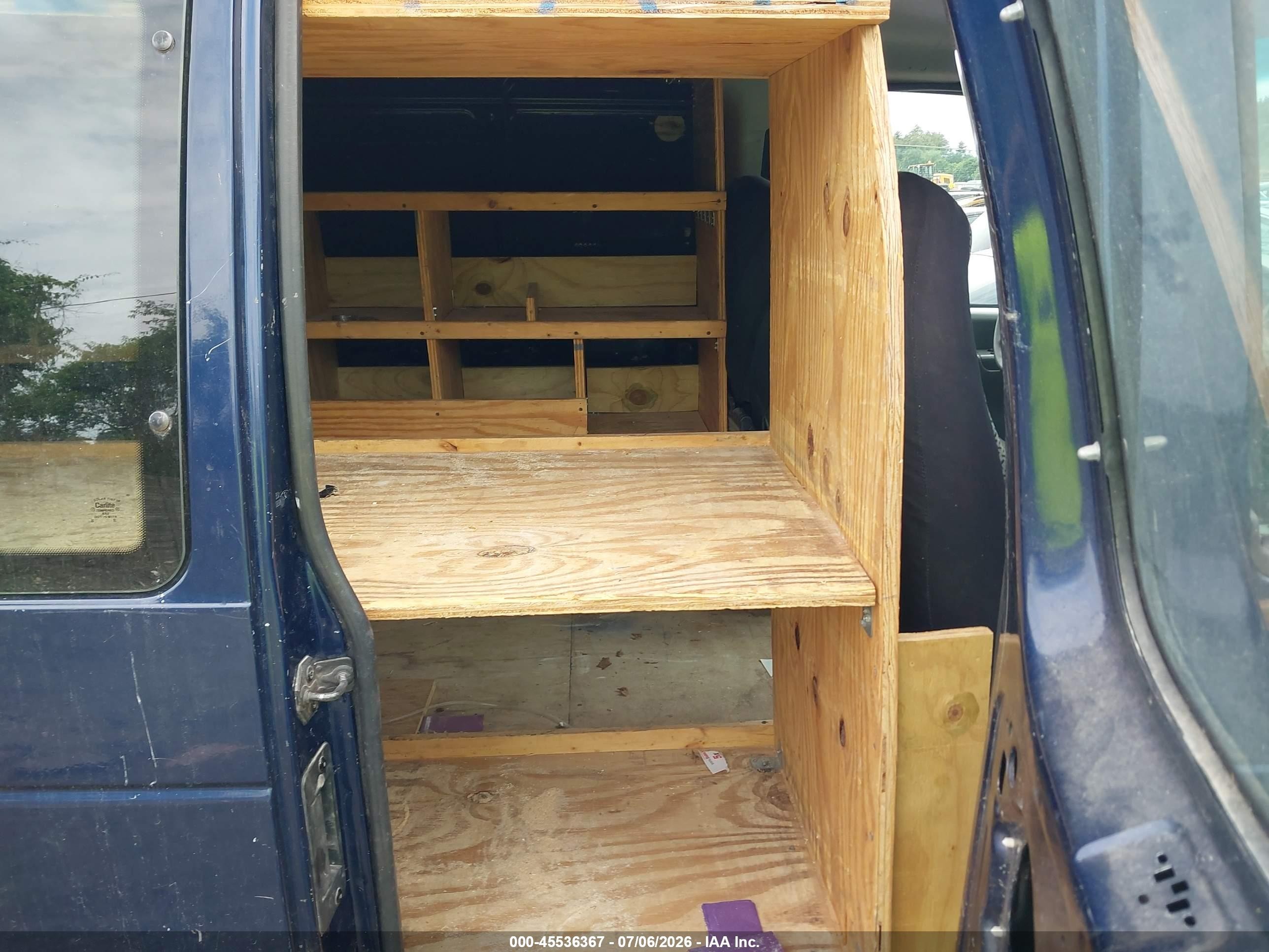 2008 Ford E-250 Commercial Blue vin: 1FTNE24L38DB46517
