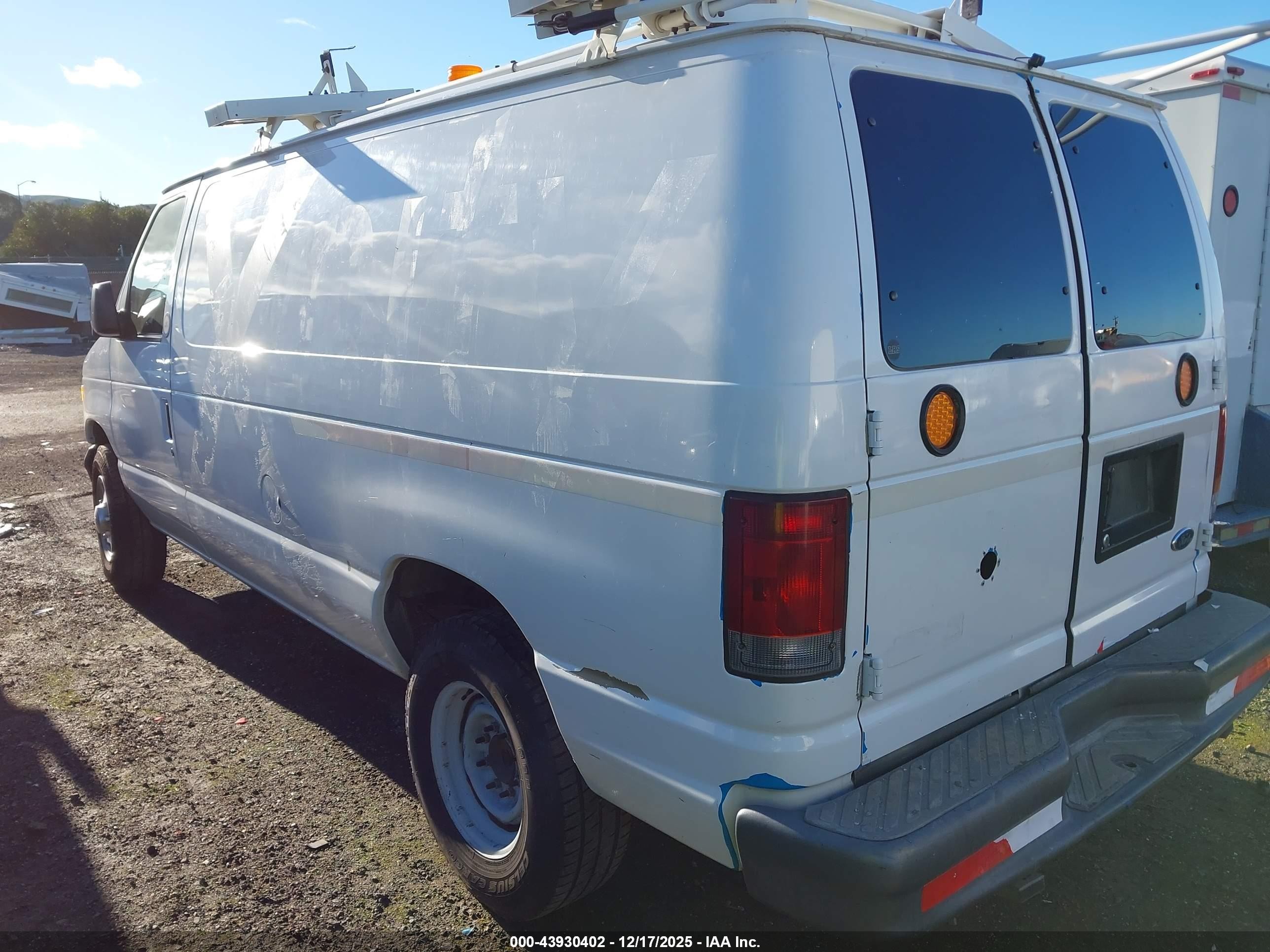 2007 Ford E-250 Commercial/recreational Белый vin: 1FTNE24L57DA70863