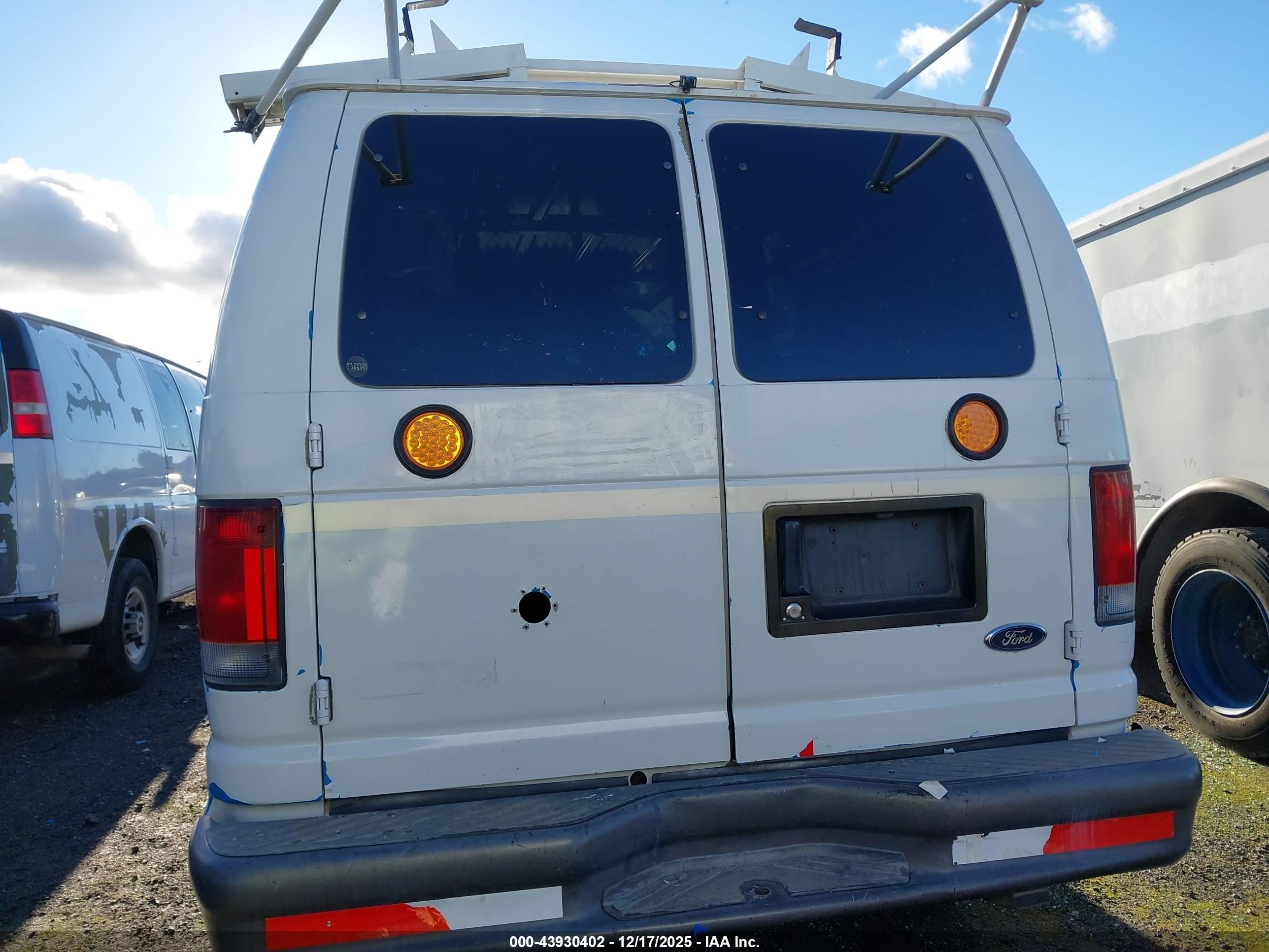 2007 Ford E-250 Commercial/recreational Белый vin: 1FTNE24L57DA70863