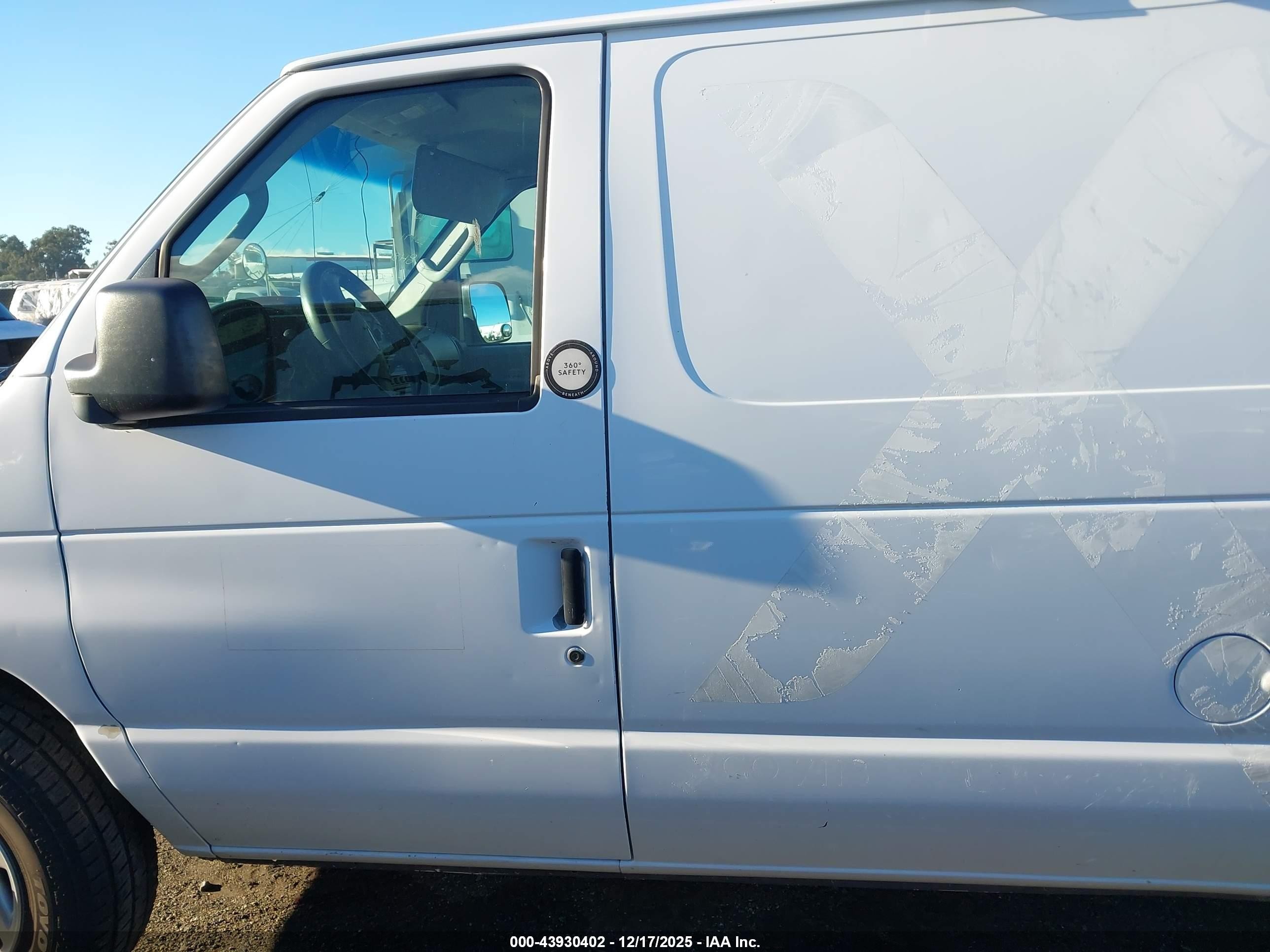 2007 Ford E-250 Commercial/recreational Белый vin: 1FTNE24L57DA70863