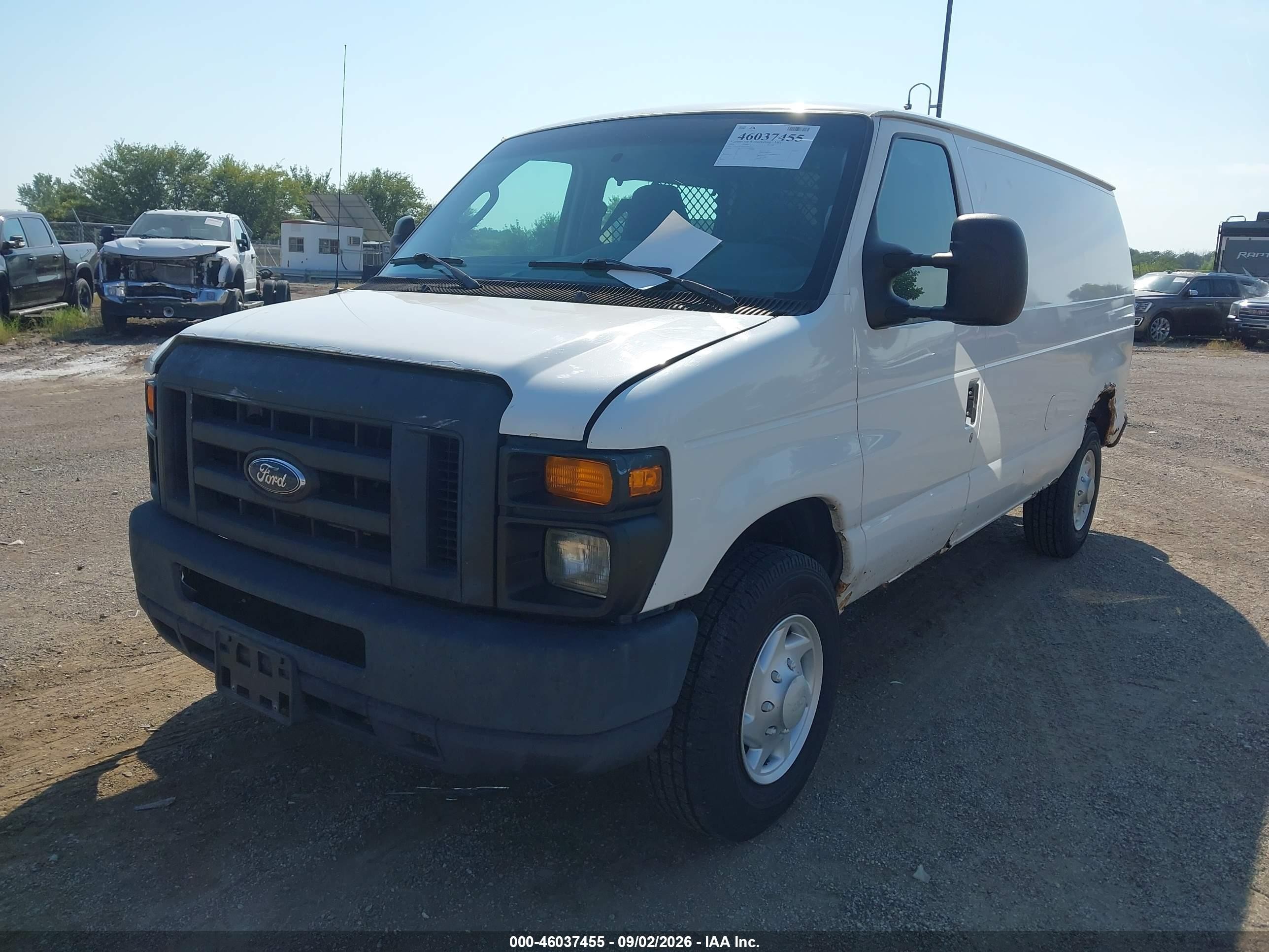 2009 Ford E-250 Commercial/recreational White vin: 1FTNE24L59DA05885