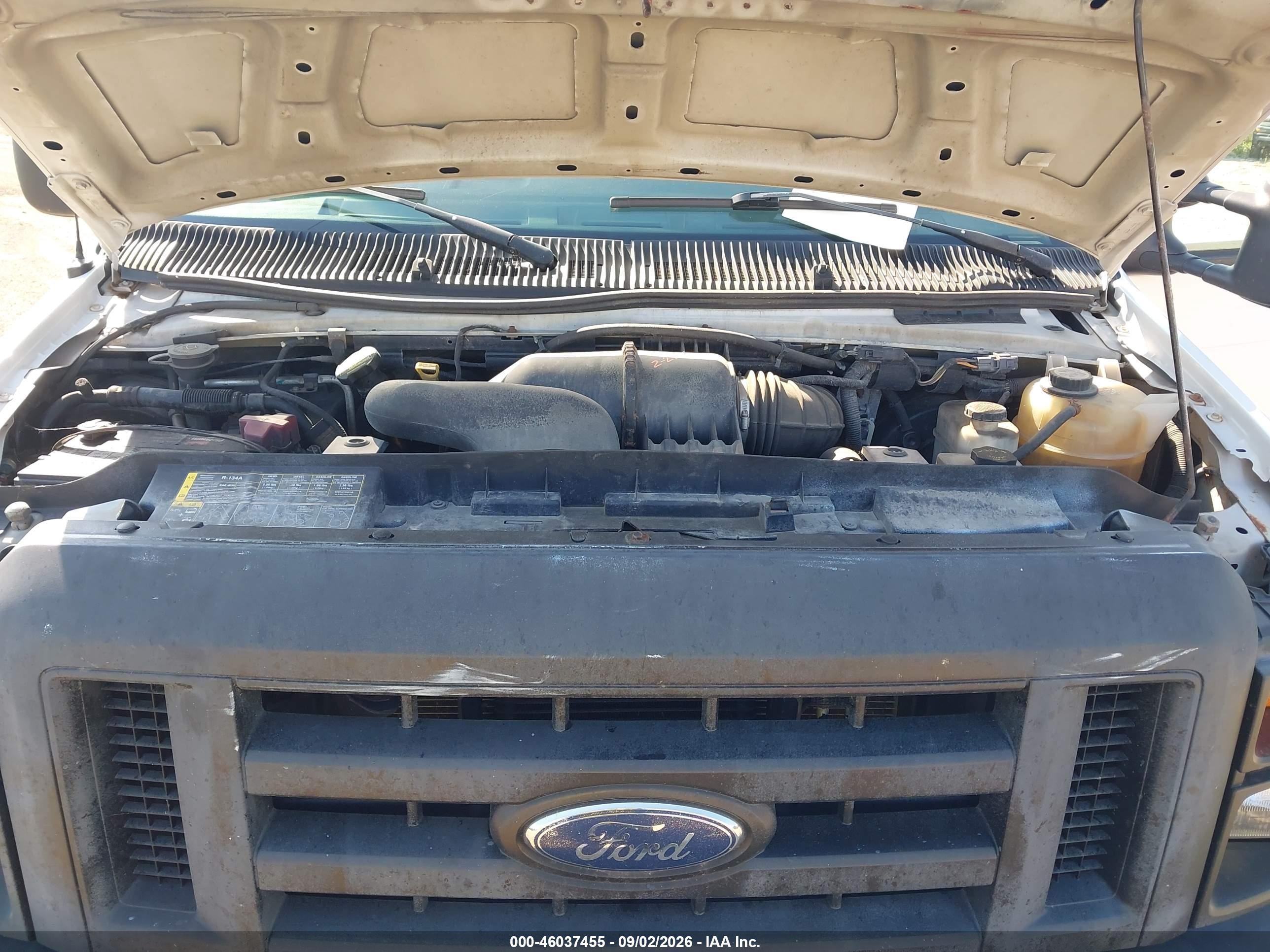 2009 Ford E-250 Commercial/recreational White vin: 1FTNE24L59DA05885
