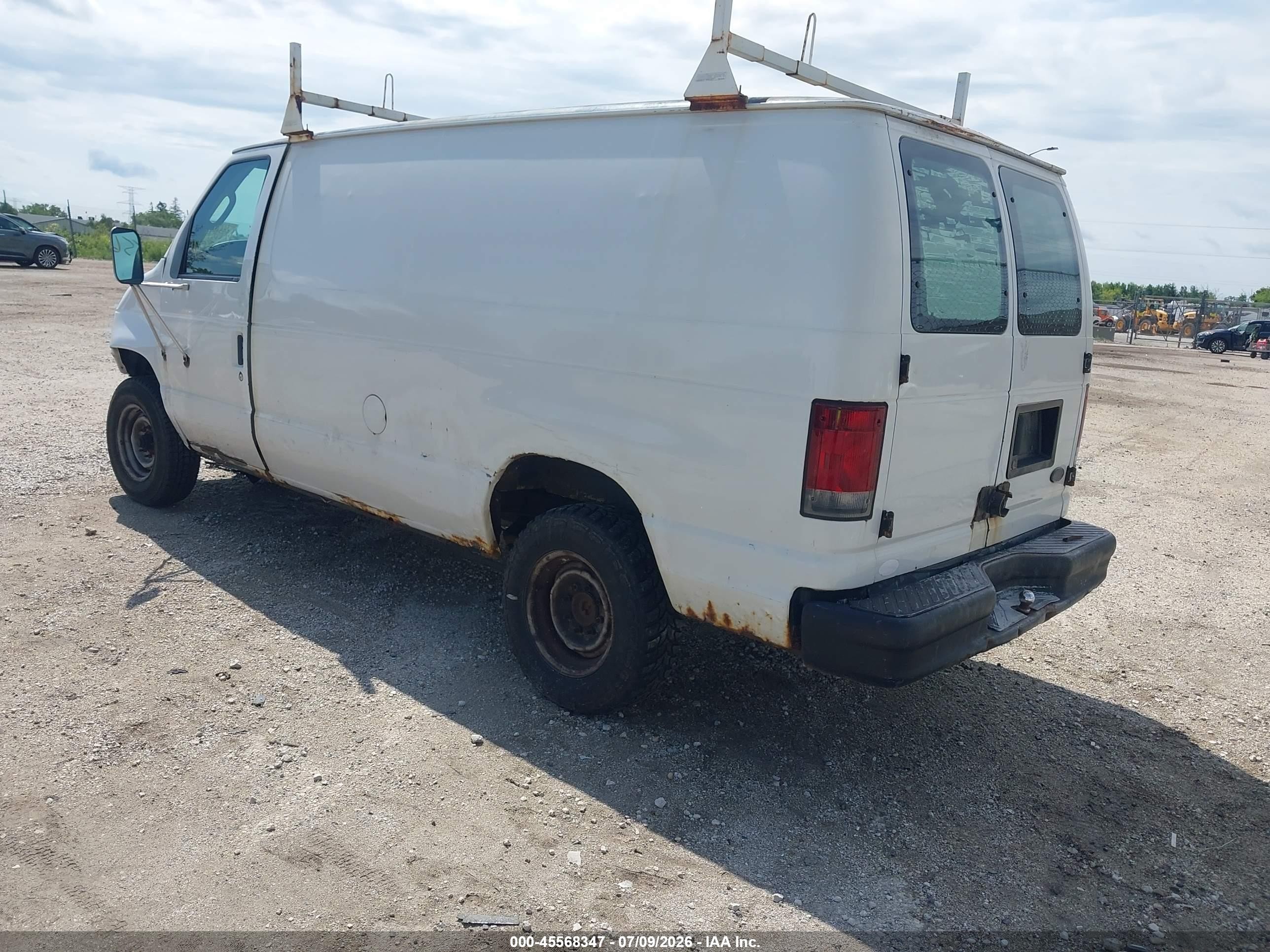 2003 Ford E-250 Commercial/recreational White vin: 1FTNE24L63HA43304