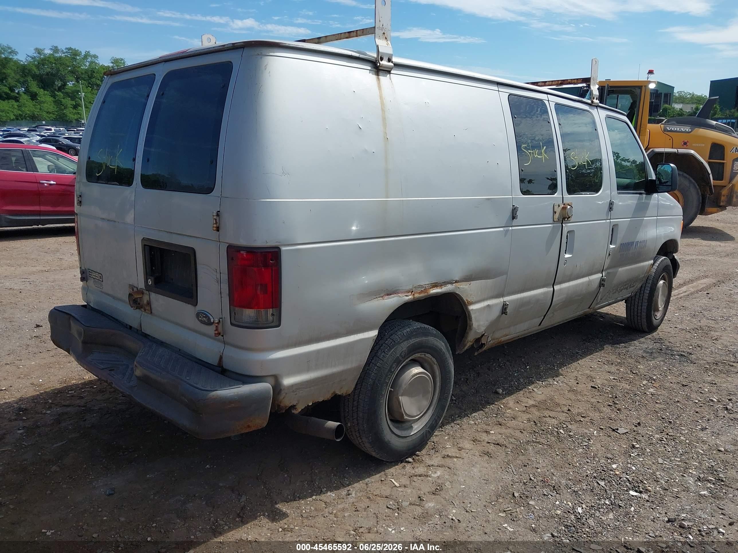 2004 Ford E-250 Commercial/recreational Gray vin: 1FTNE24L64HB18729