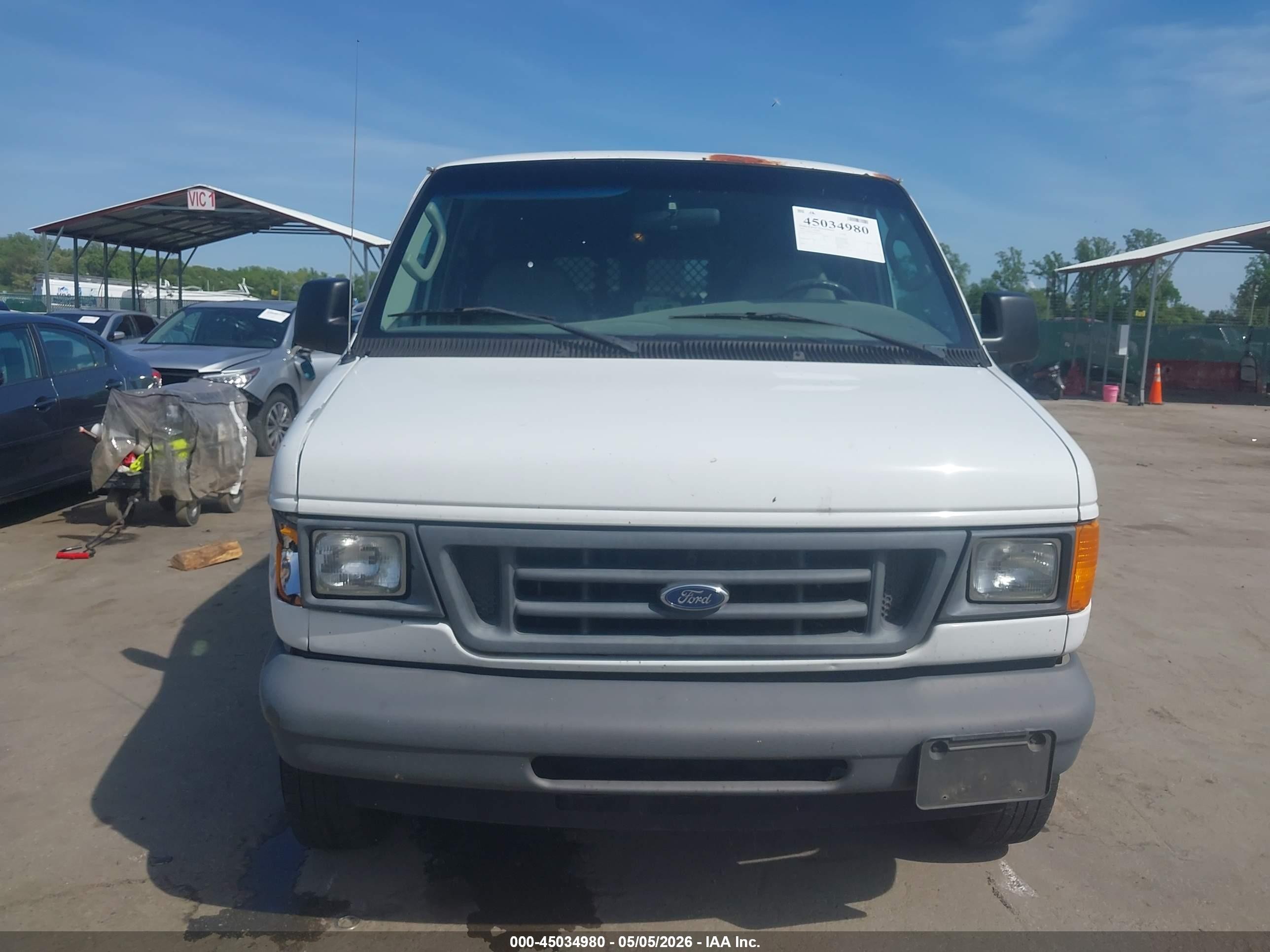 2006 Ford E-250 Commercial/recreational White vin: 1FTNE24L66DB16473